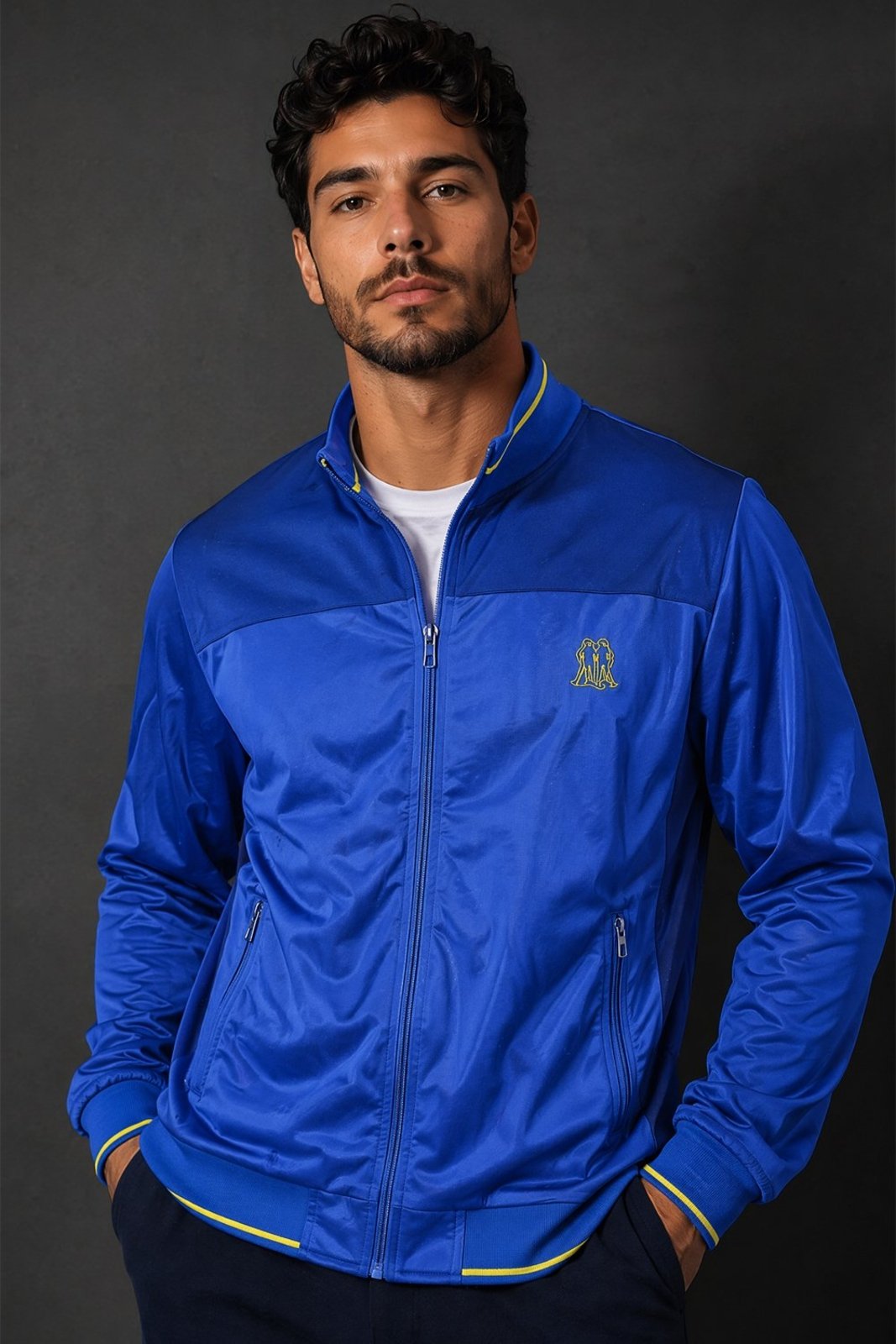 Jaqueta Brasil Esportiva Polo Wear Azul Médio