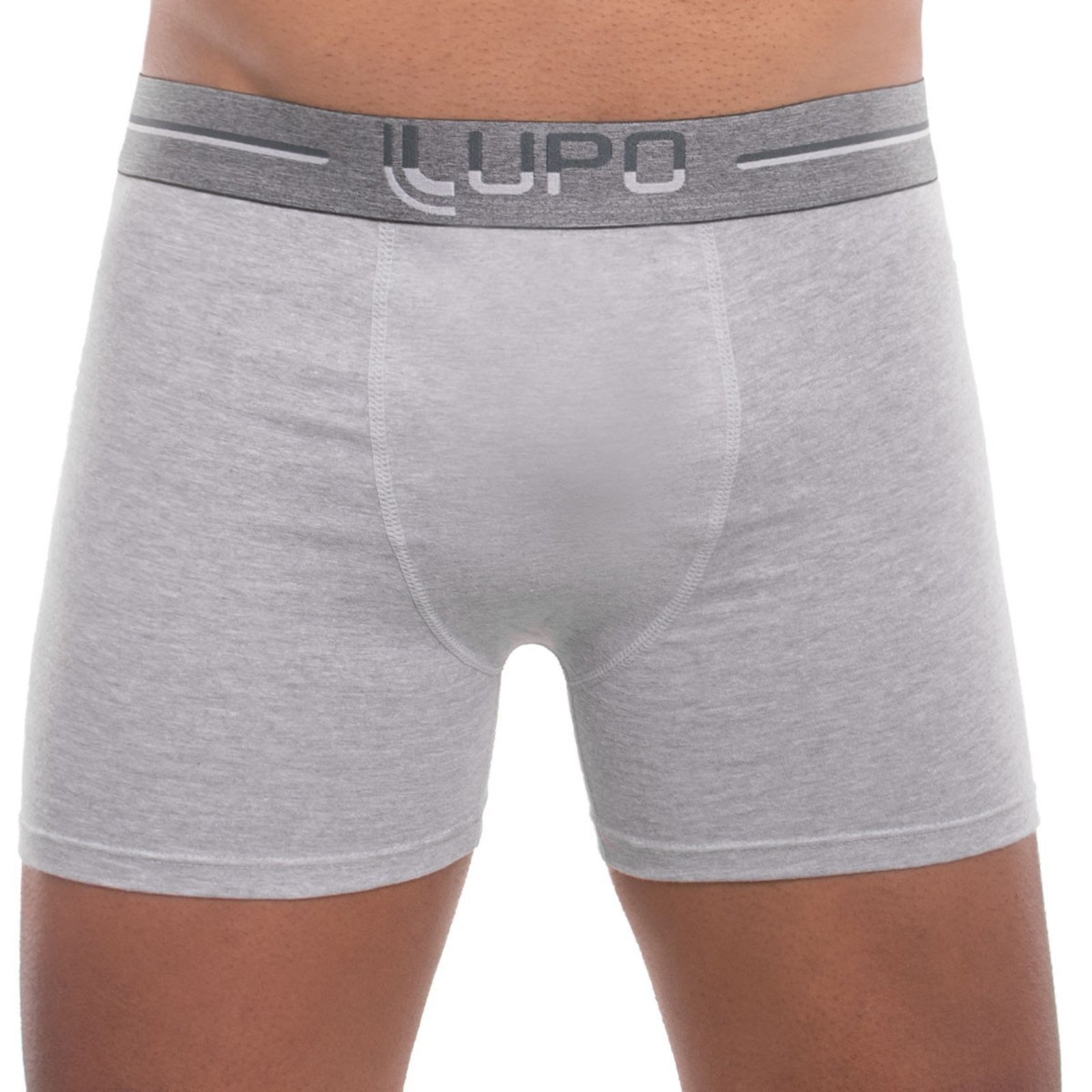 Cueca boxer algodão masculina adulto Lupo