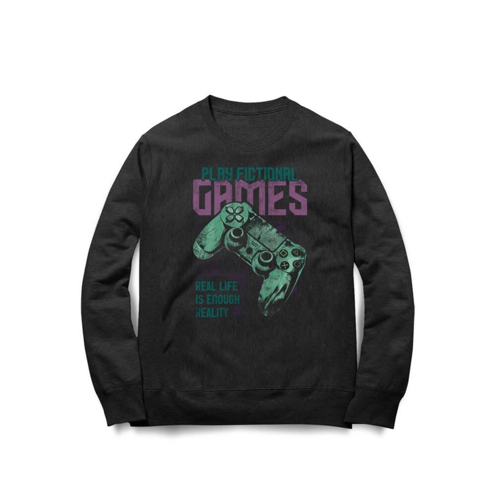 Moletom Play Fictional Games - Preto - Casual - Studio Geek