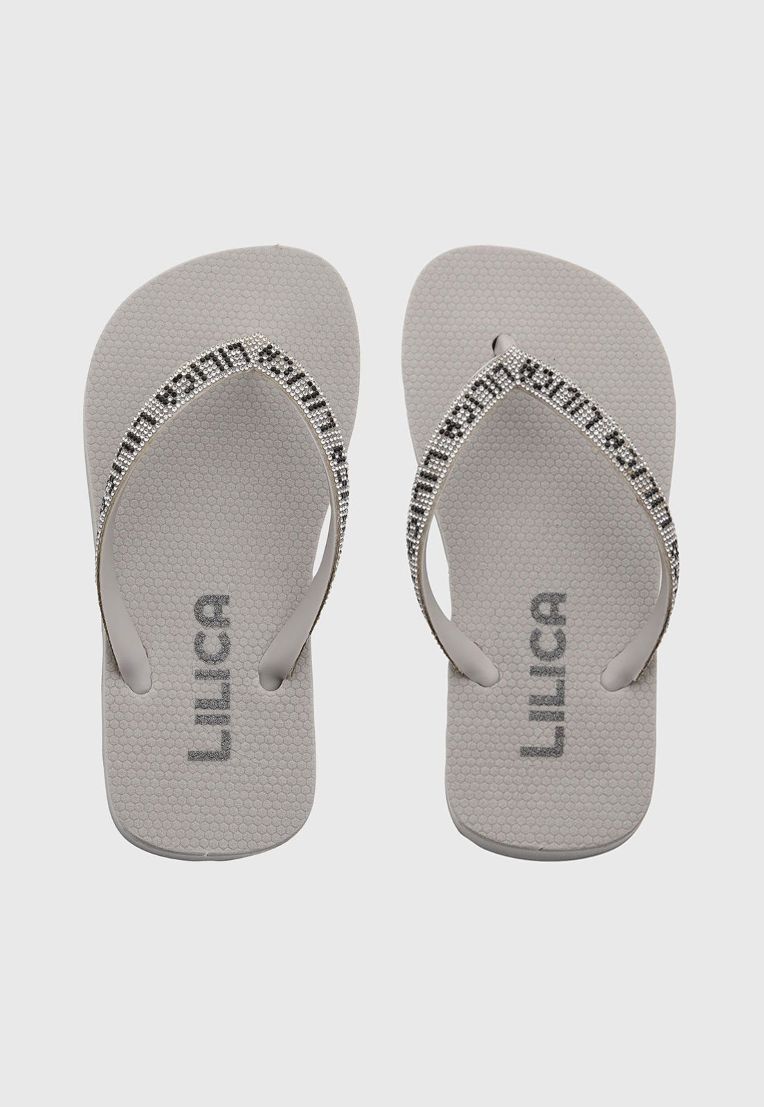 Infantil - Chinelo Lilica Ripilica Aplicação Cinza
