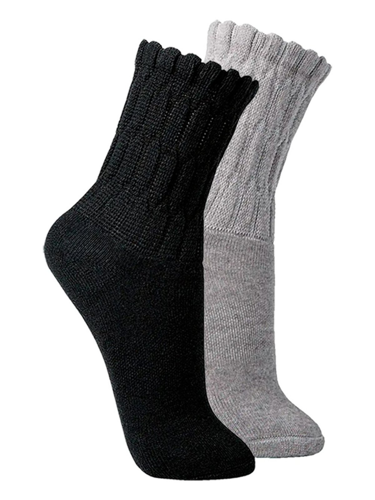Vista 2 Kit com 2 Pares de Meias Aeróbica Lupo cinza Lupo cinza
