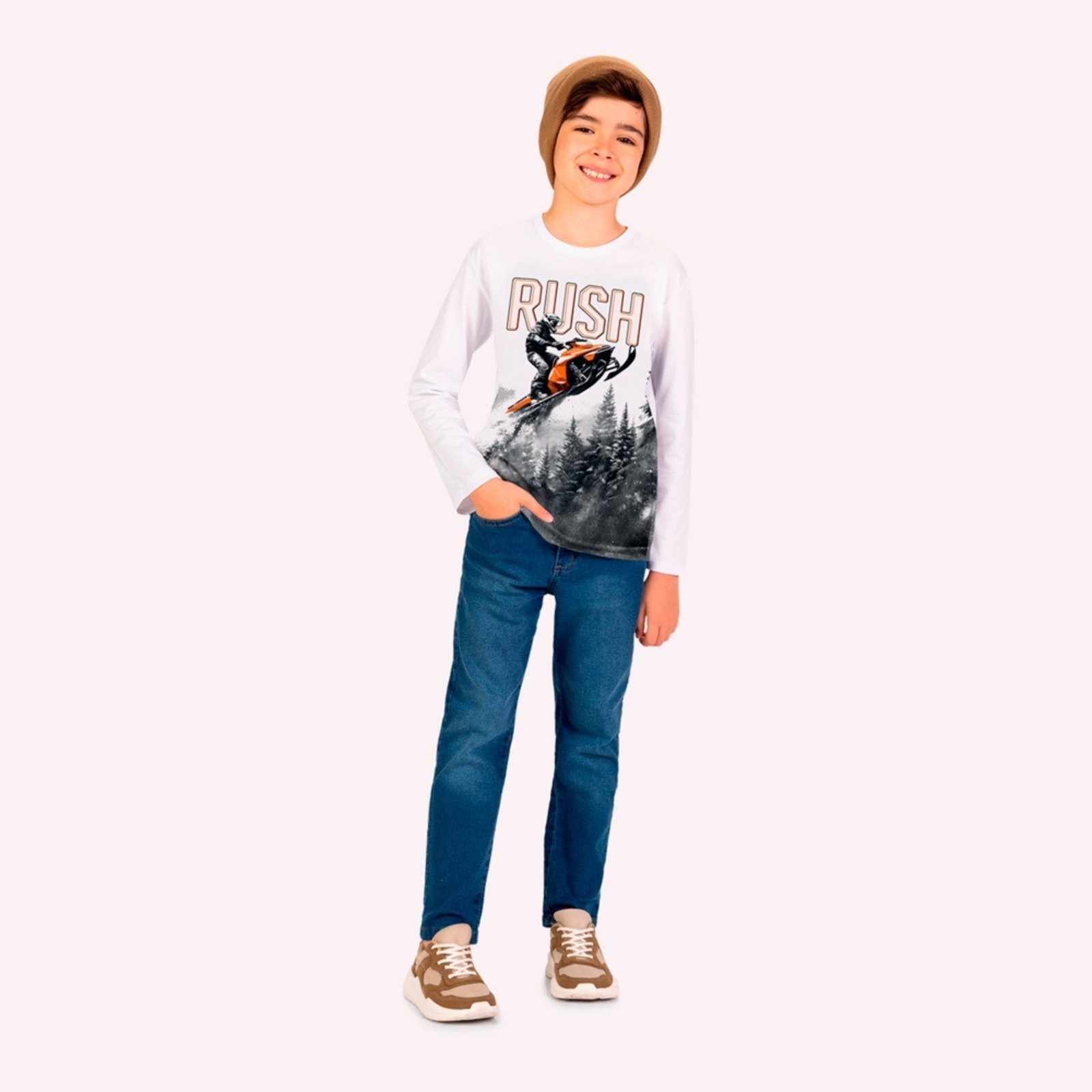 Infantil - Camiseta Menino em Algodão Kyly