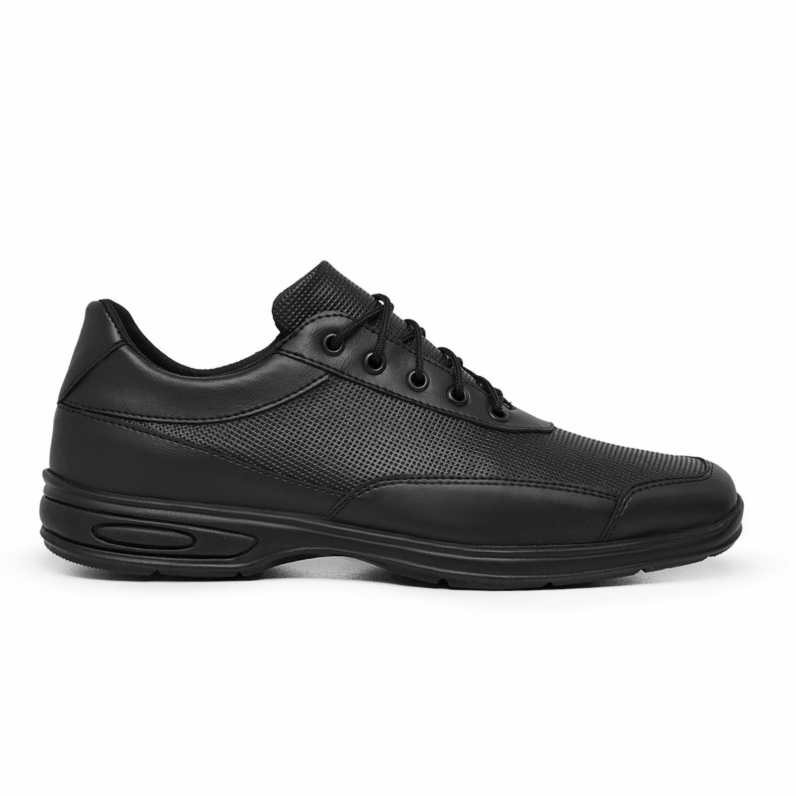 Sapato Social Masculino De Amarrar Macio Leve Moderno Confortável Schiareli 920 Preto