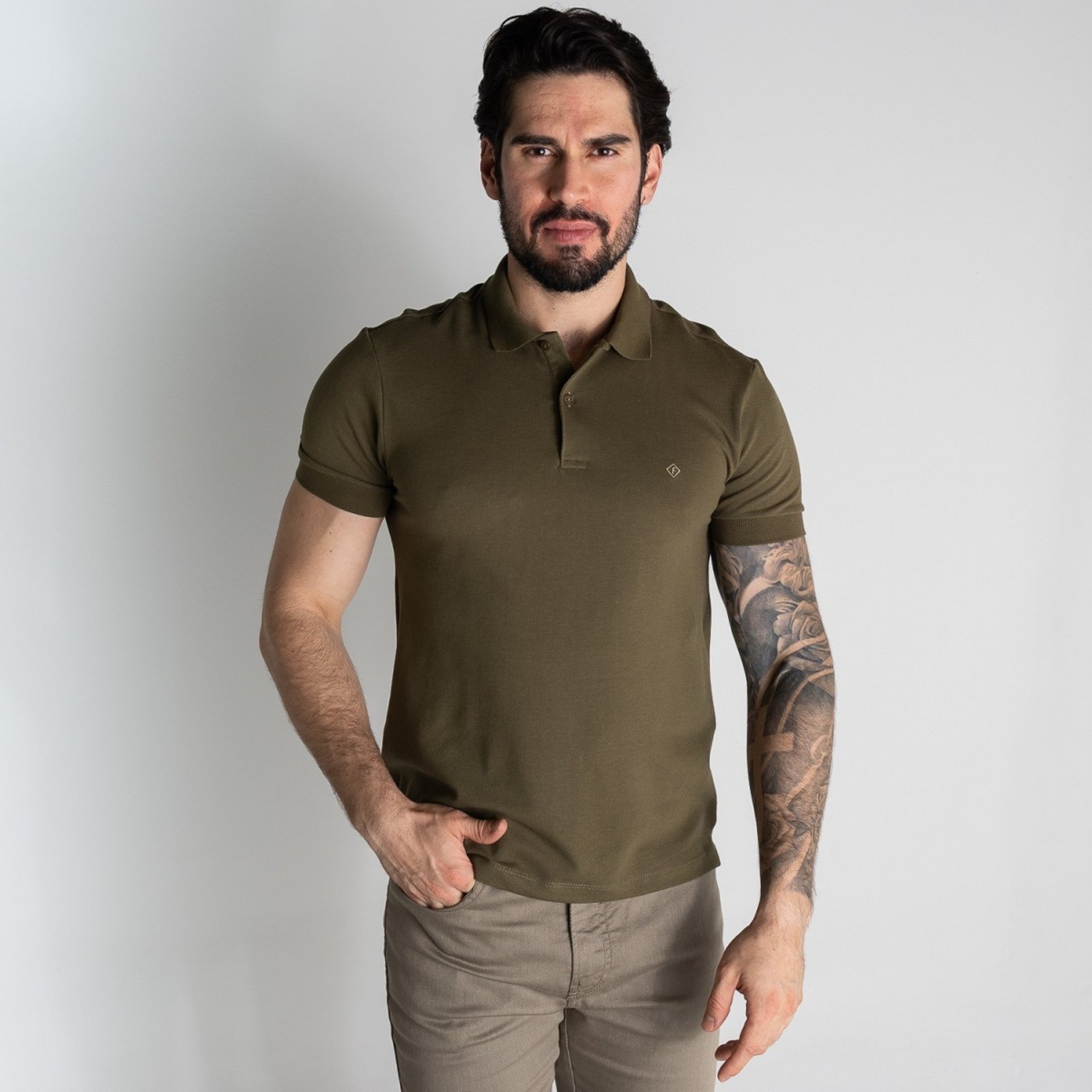 Camisa Polo Forum Verde Sálvia