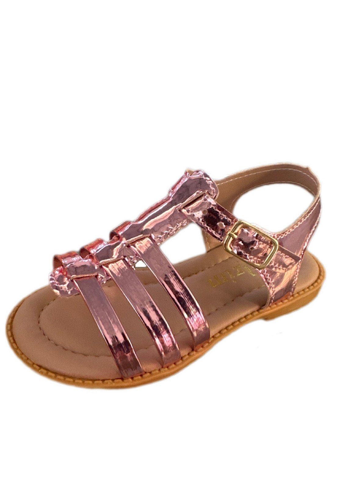 Infantil – Sandália menina de tiras Solzim Rosa
