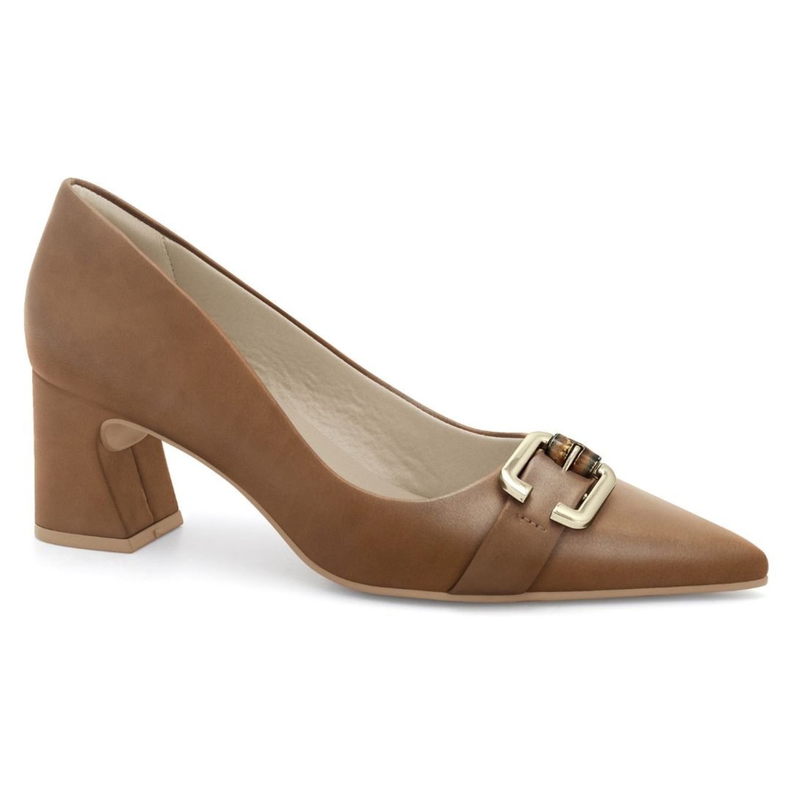 Sapato Feminino Bico Fino Salto Médio Ramarim 2516251-Toffe