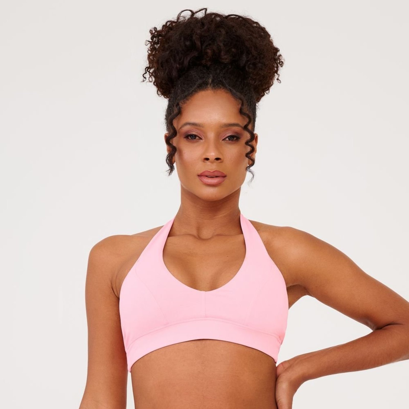 Top Frente Única Rosa Princess Poliamida Soft Com Bojo Donna Carioca