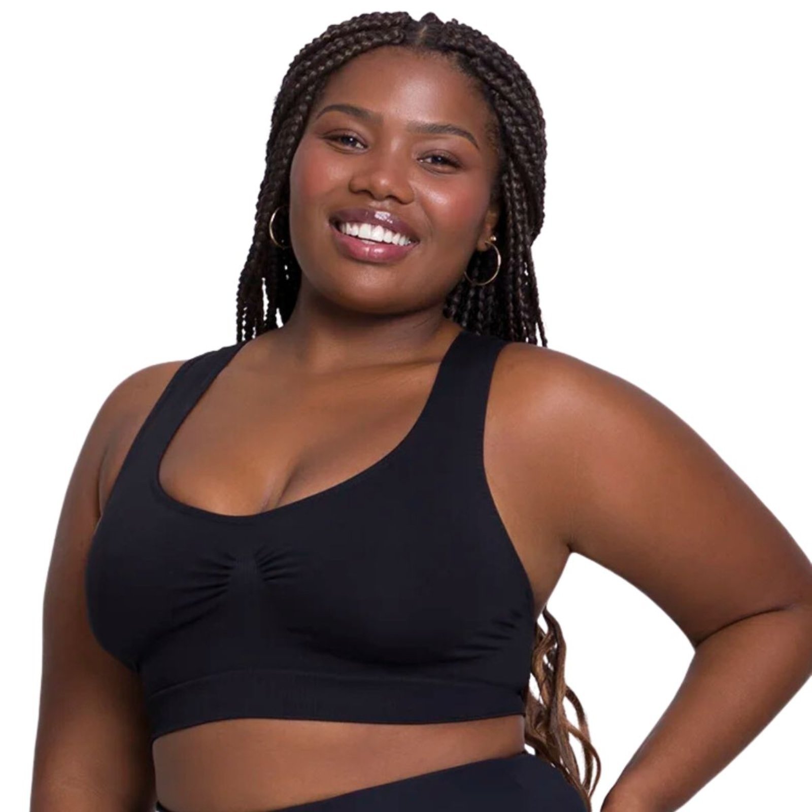 Top Nadador Plus Size Sem Costura Selene