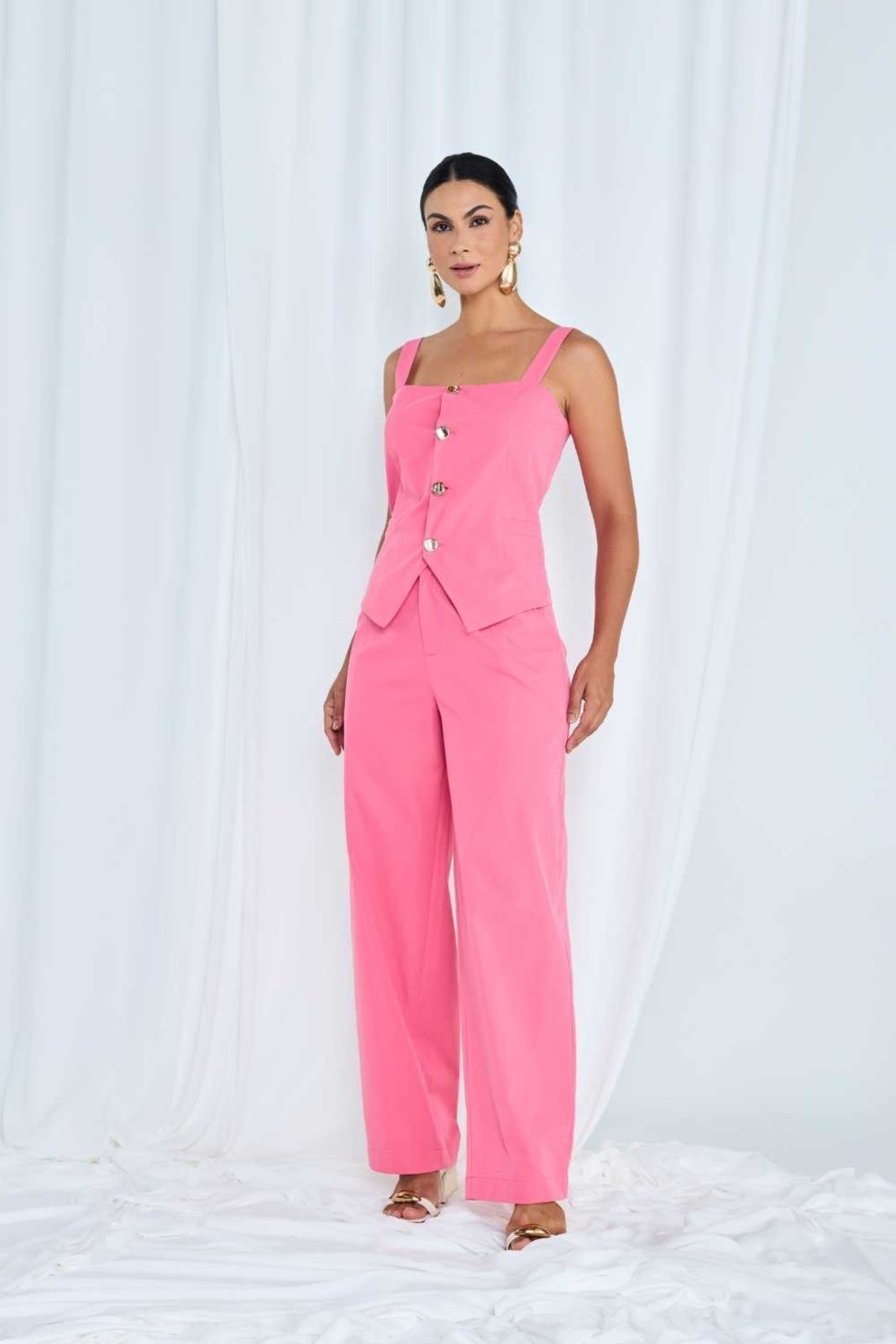 Calça Vanibele Wide Rosa