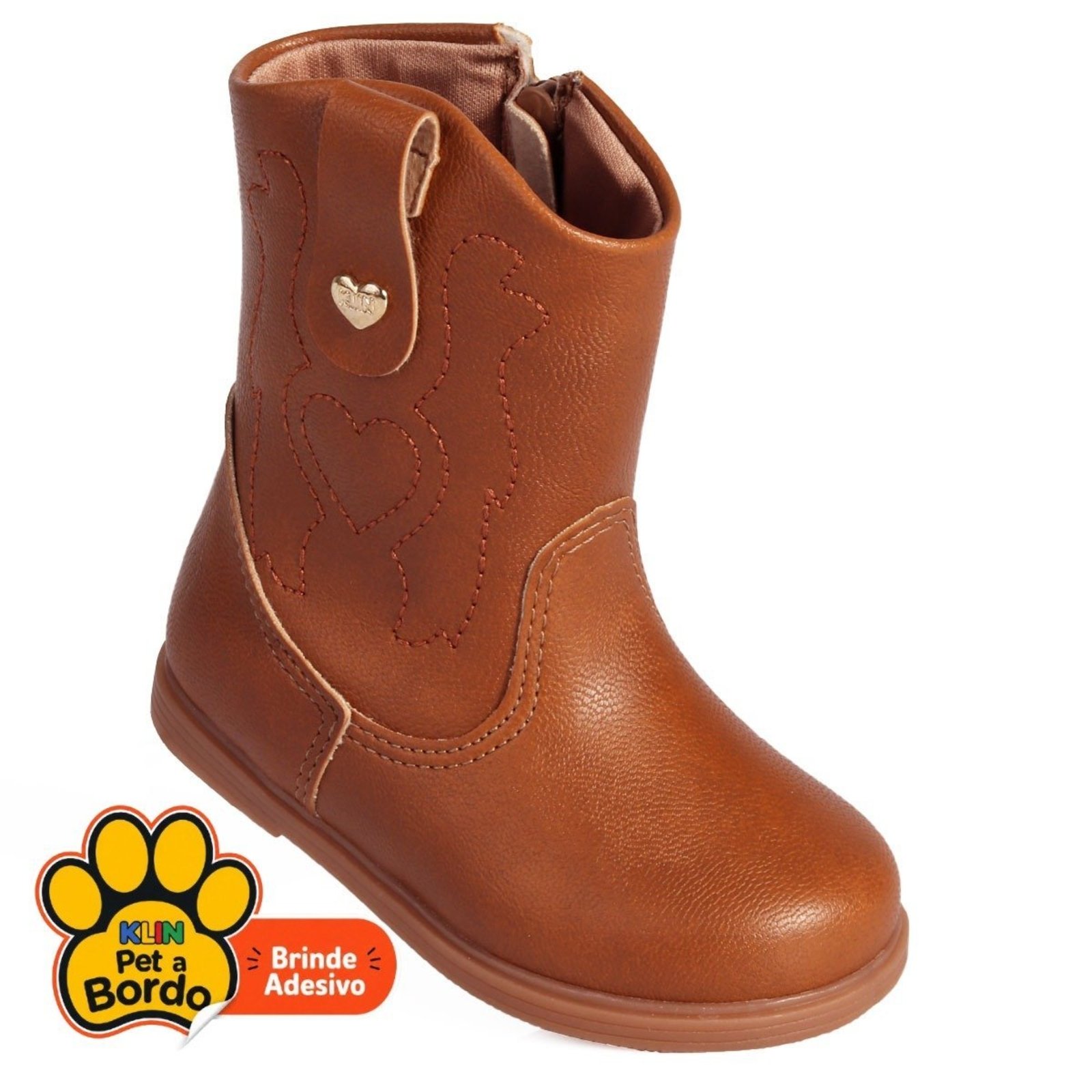 Infantil - Bota Menina Klin Miss - Marrom