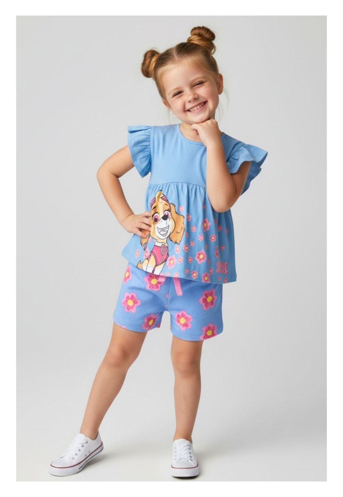 Infantil - Conjunto Feminino Blusa e Shorts Skye