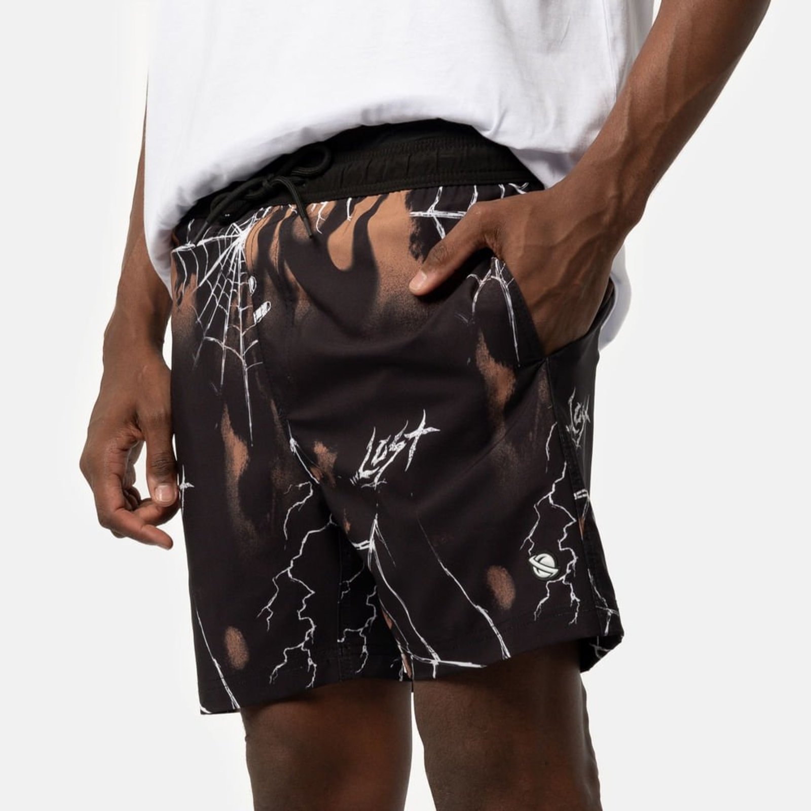Vista 2 Lazyshorts Lost Get marrom Lost marrom