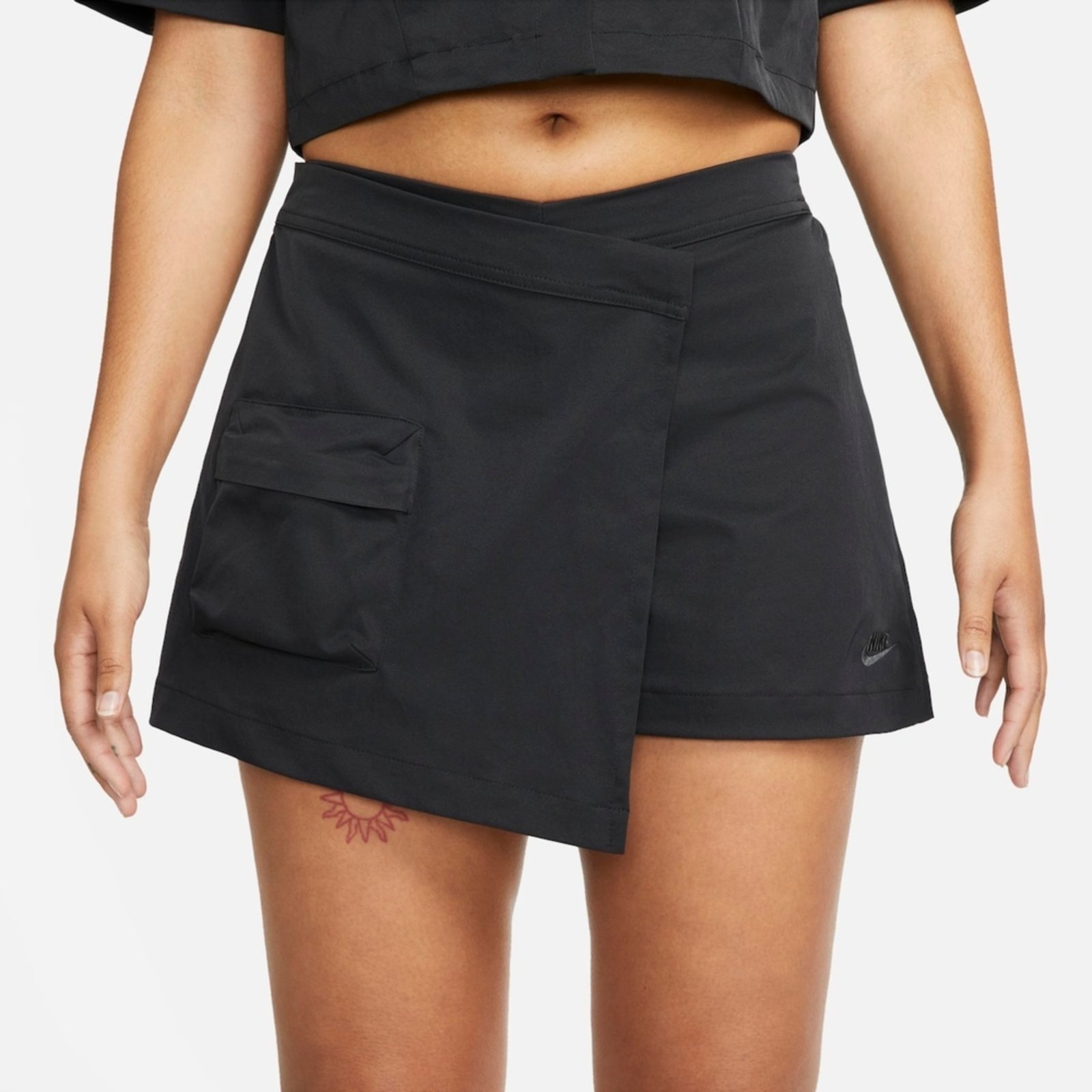 Vista 3 Saia Nike Sportswear Feminina Preto Preto