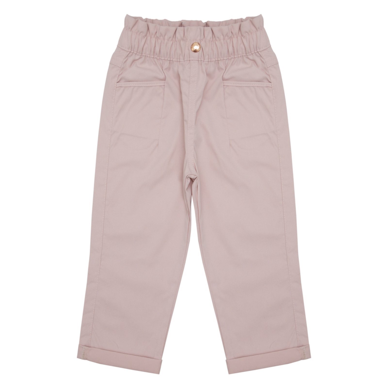 Vista 2 Infantil - Calça Look Jeans Clochard Sarja Rosa rosê rosa Look Jeans rosê rosa