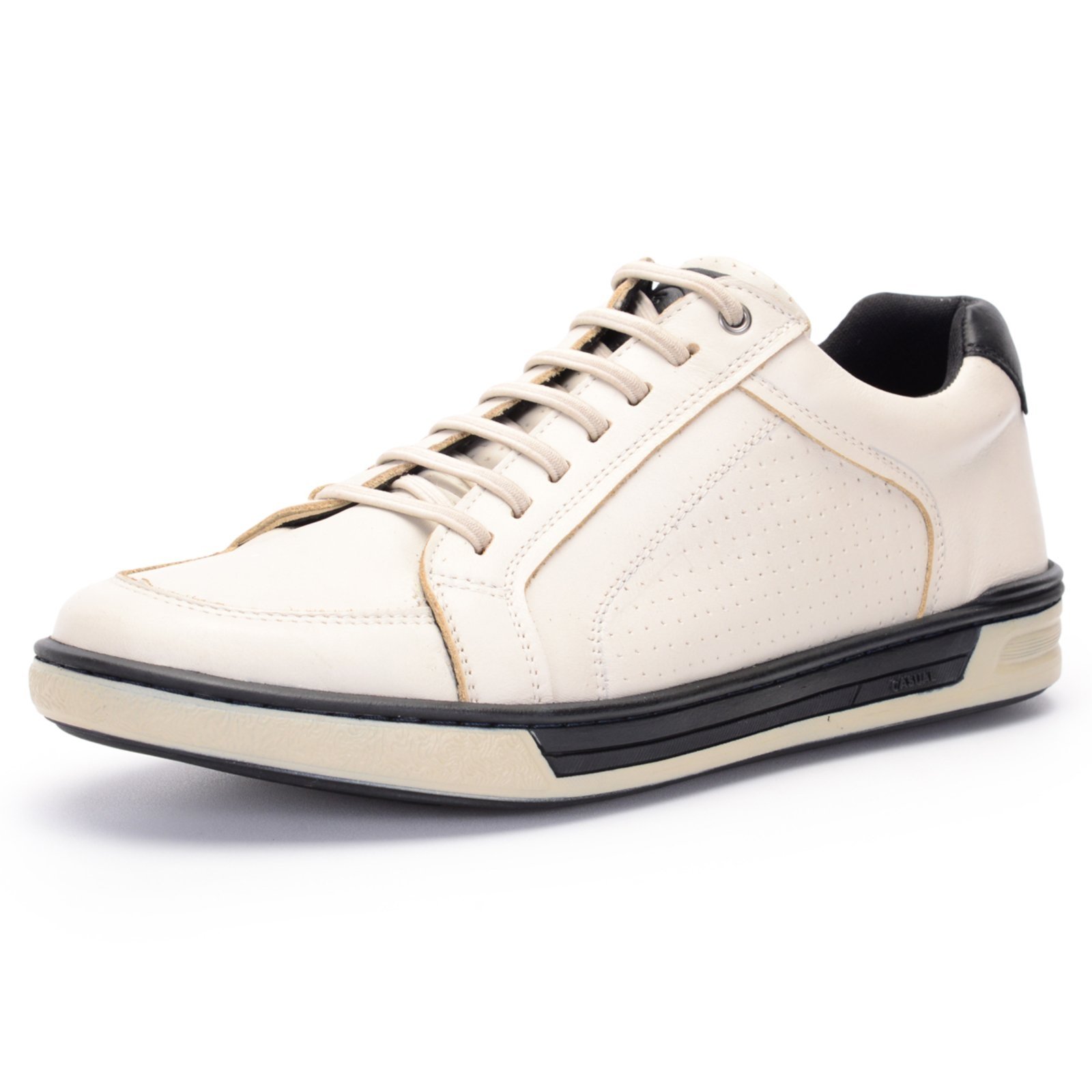 Sapatênis Tênis Casual Ferrile Off White Couro 15302