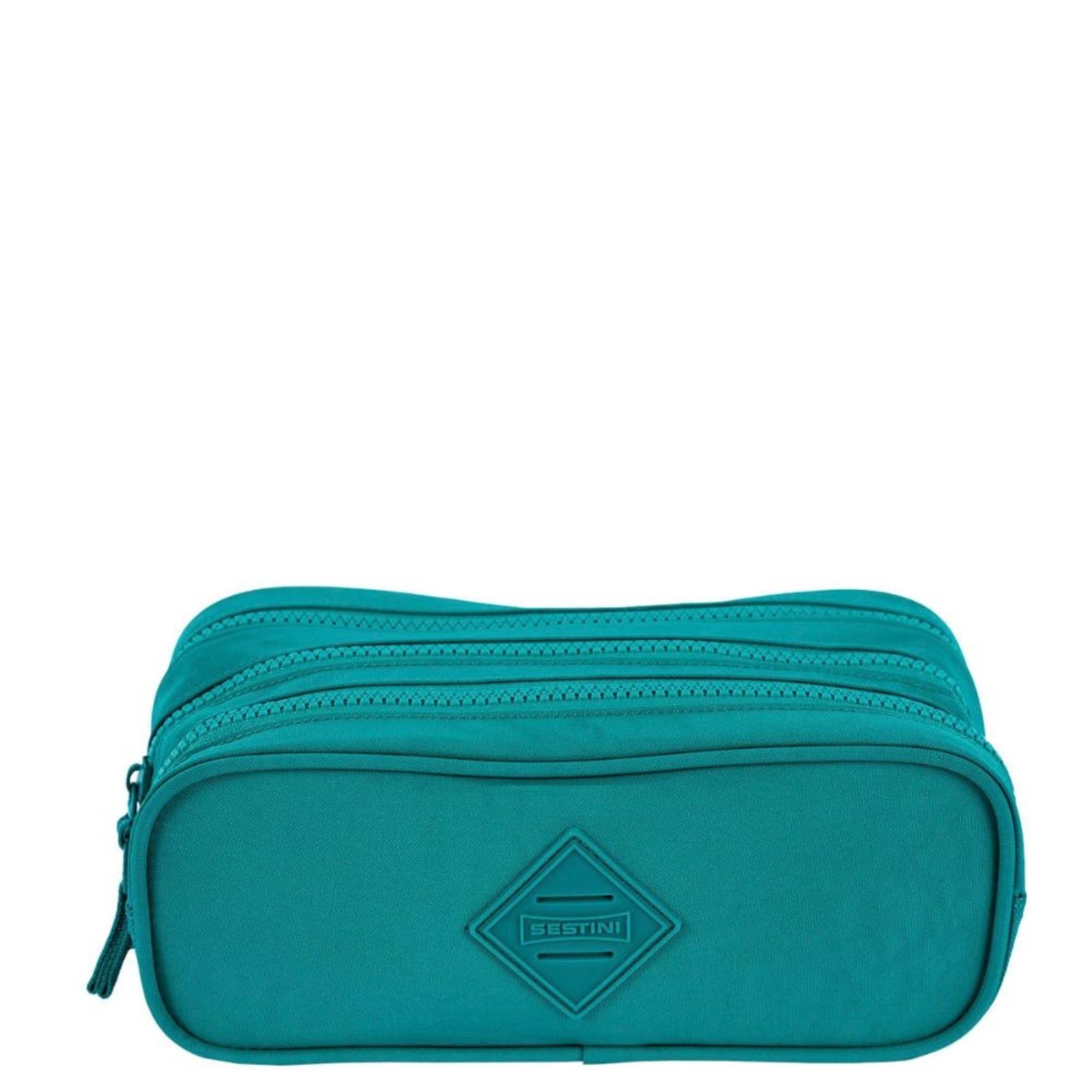 Infantil – Estojo 3 Compartimentos Crinkle Verde – Jade Verde
