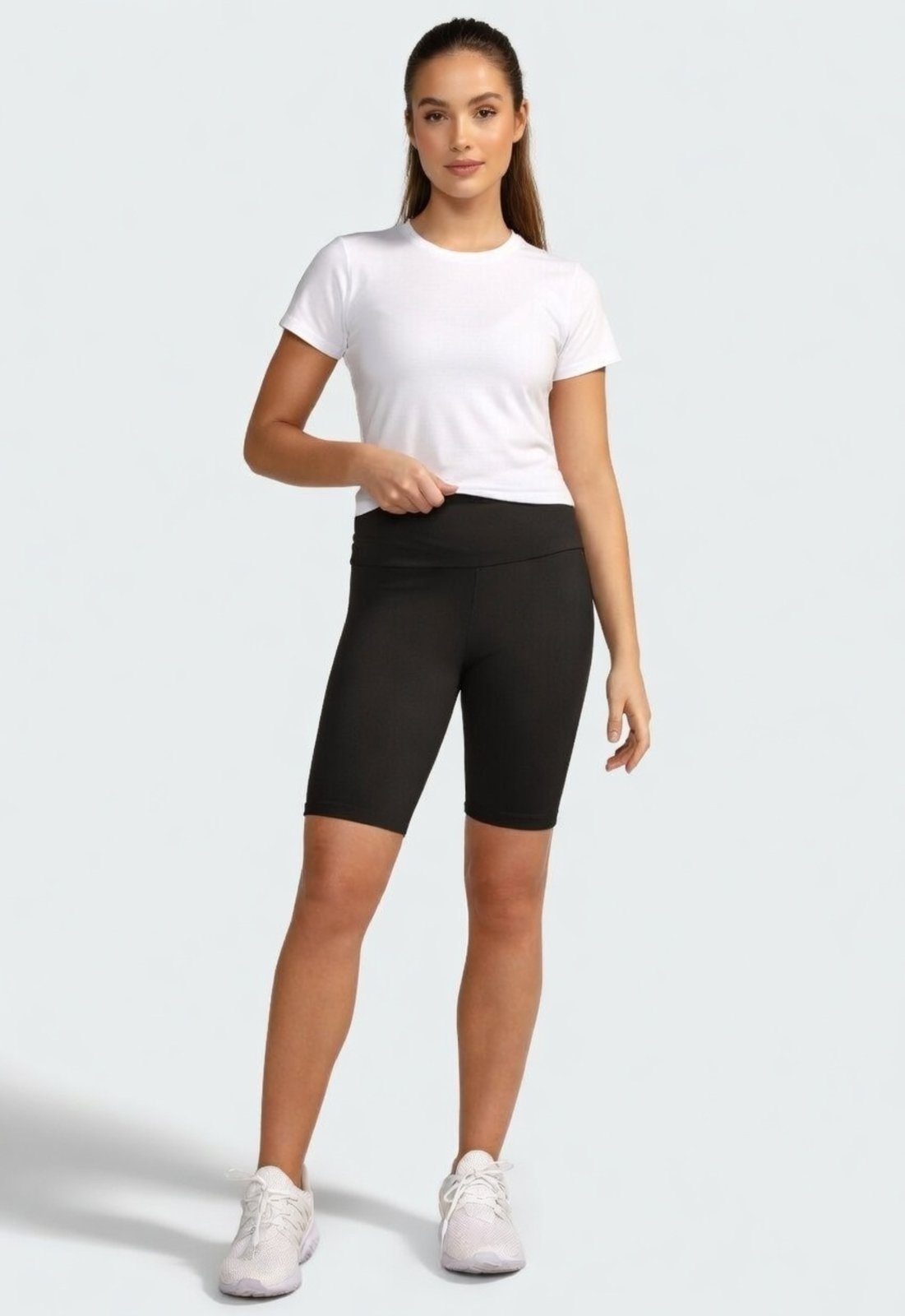 Bermuda Esportiva D Bell Outlet Fashion Cós Alto Fitness Preto