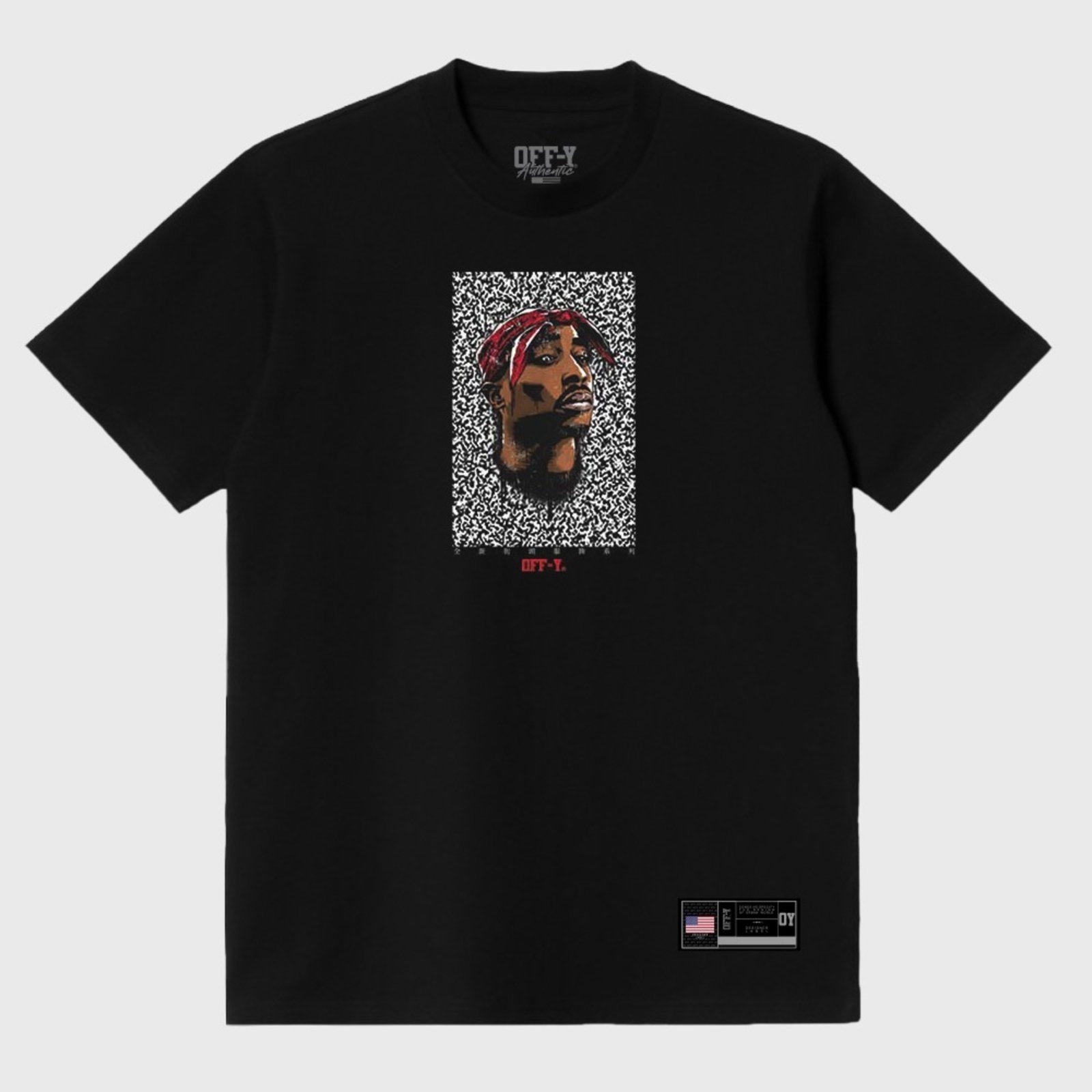 Camiseta Oversized Streetwear Off-Y Tupac
