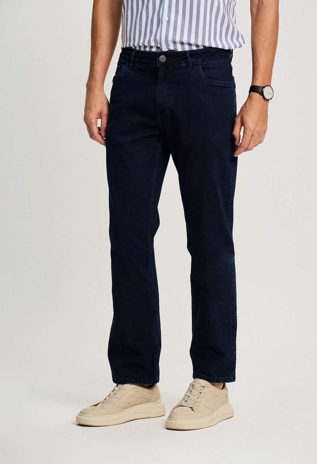 CALÇA DOCTHOS RELAXED FIT JEANS ESCURO CALÇA DOCTHOS RELAXED FIT JEANS ESCURO 165 JEANS ESCURO 46