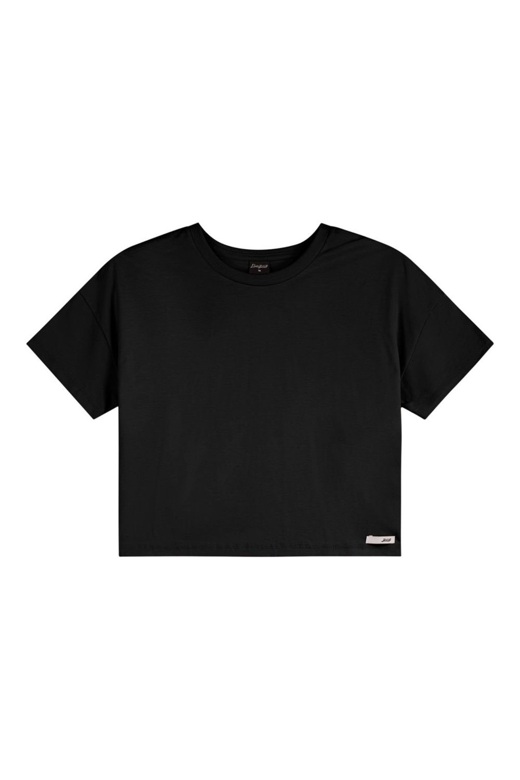 Infantil - Blusa Juvenil Menina Meia Malha Básica Beats Preto