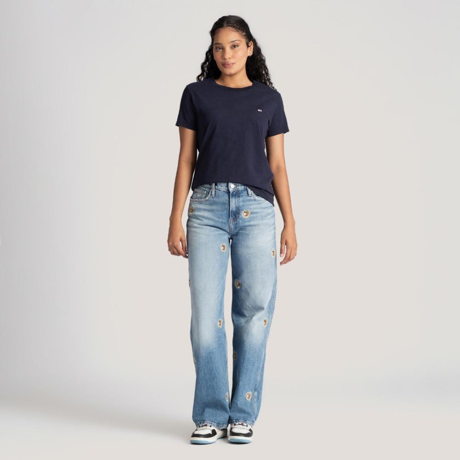 Camiseta Clássica Gola C Tommy Jeans-P