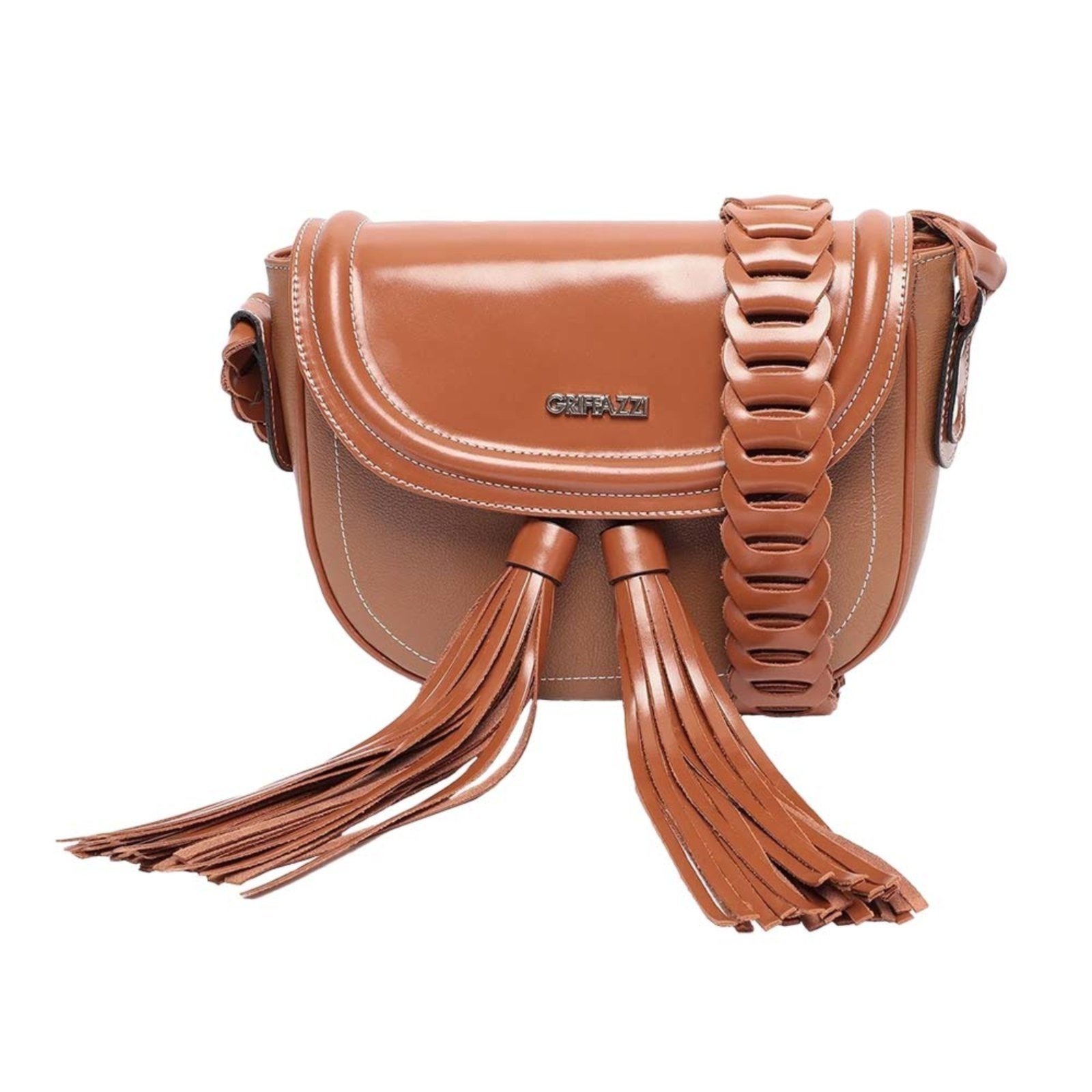 Bolsa de Couro Griffazzi Caramelo