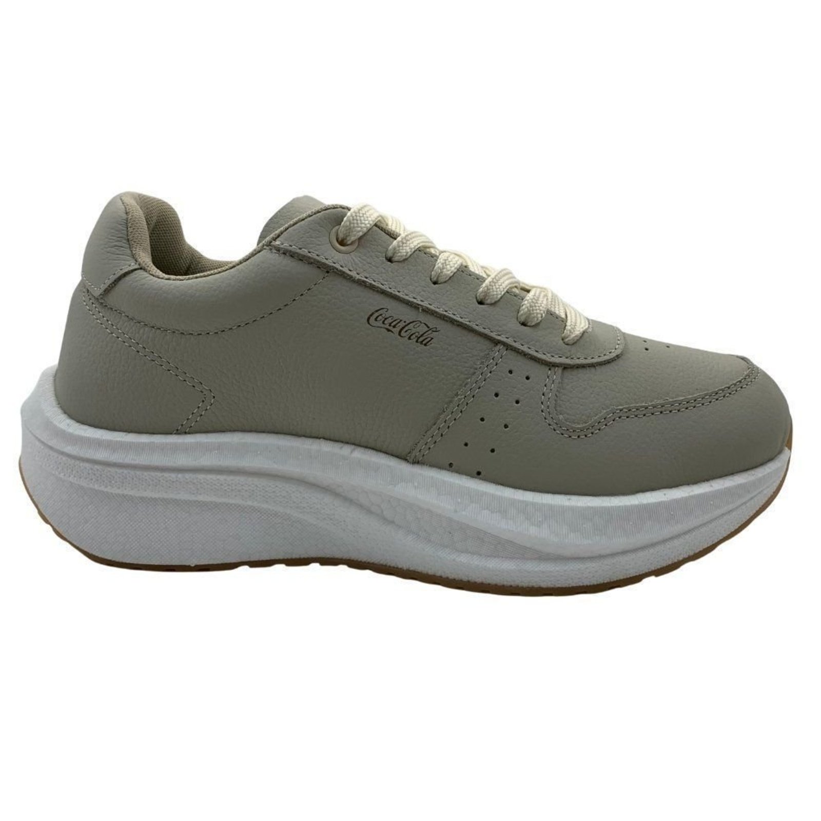 Tênis Casual Masculino Coca-Cola Comfort Park Off White 2749 - Bege - Coca Cola