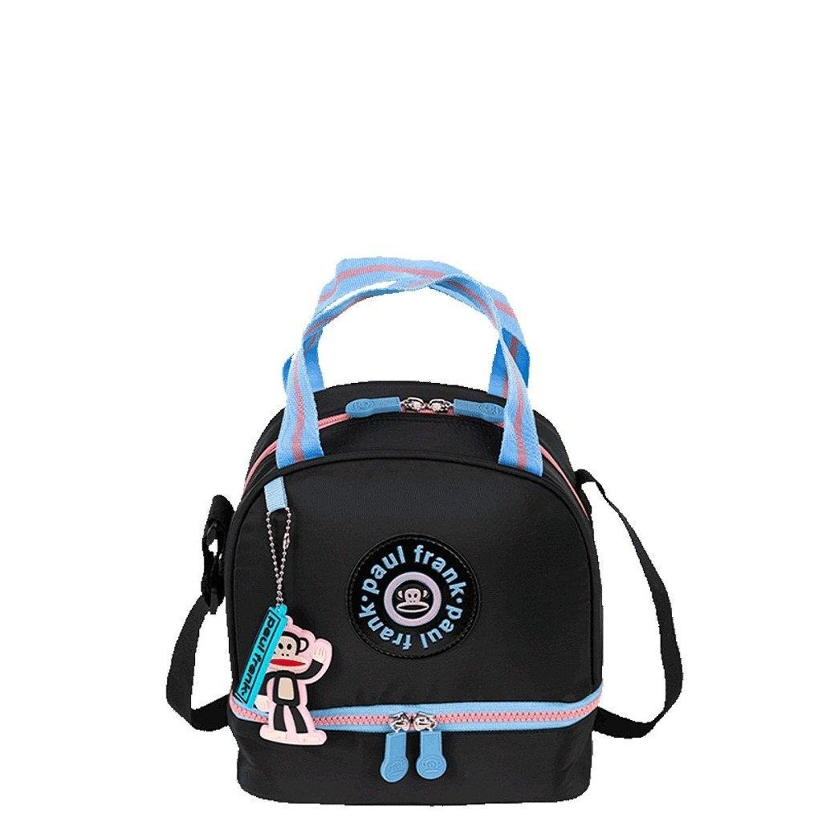 Infantil - Lancheira Sestini 2 Comp Paul Frank Fun Unissex Preto e Rosa