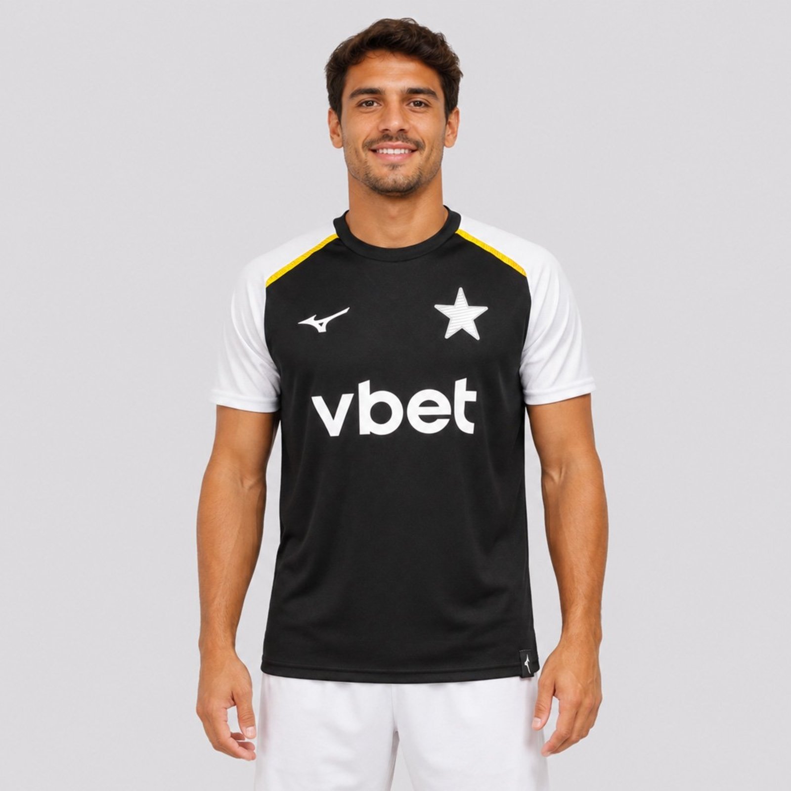 Camisa Mizuno Botafogo Treino Atleta 2026 Preta