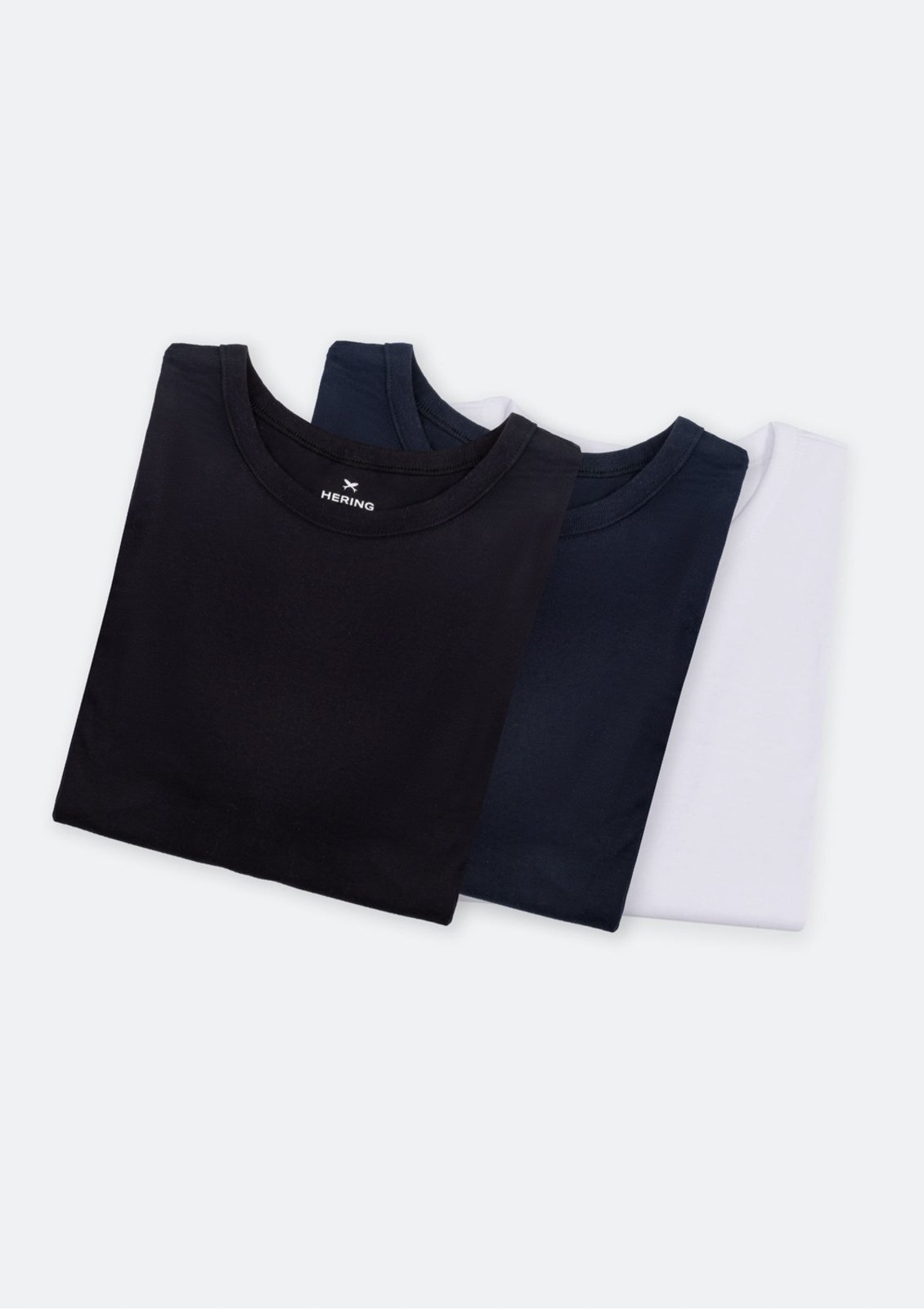 Kit Com 3 Camisetas Masculinas Básicas Slim Hering