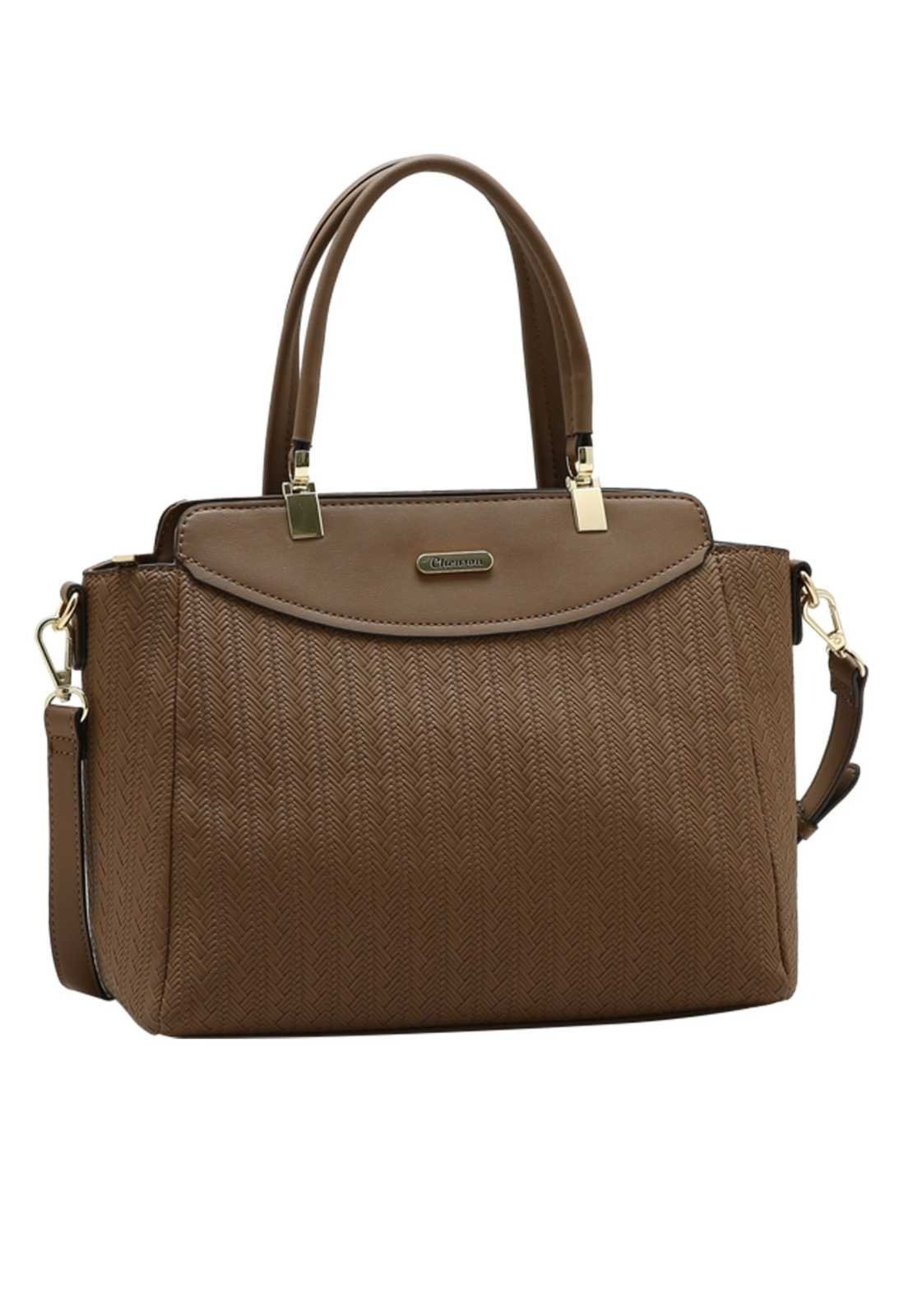 Bolsa Feminina Chenson Mão Mini Tresse 3485935 Café