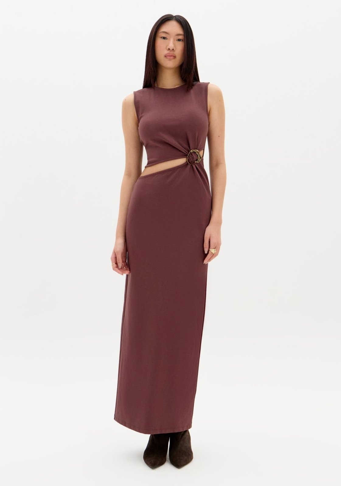 Vestido Super Midi Com Recorte My Favorite Things