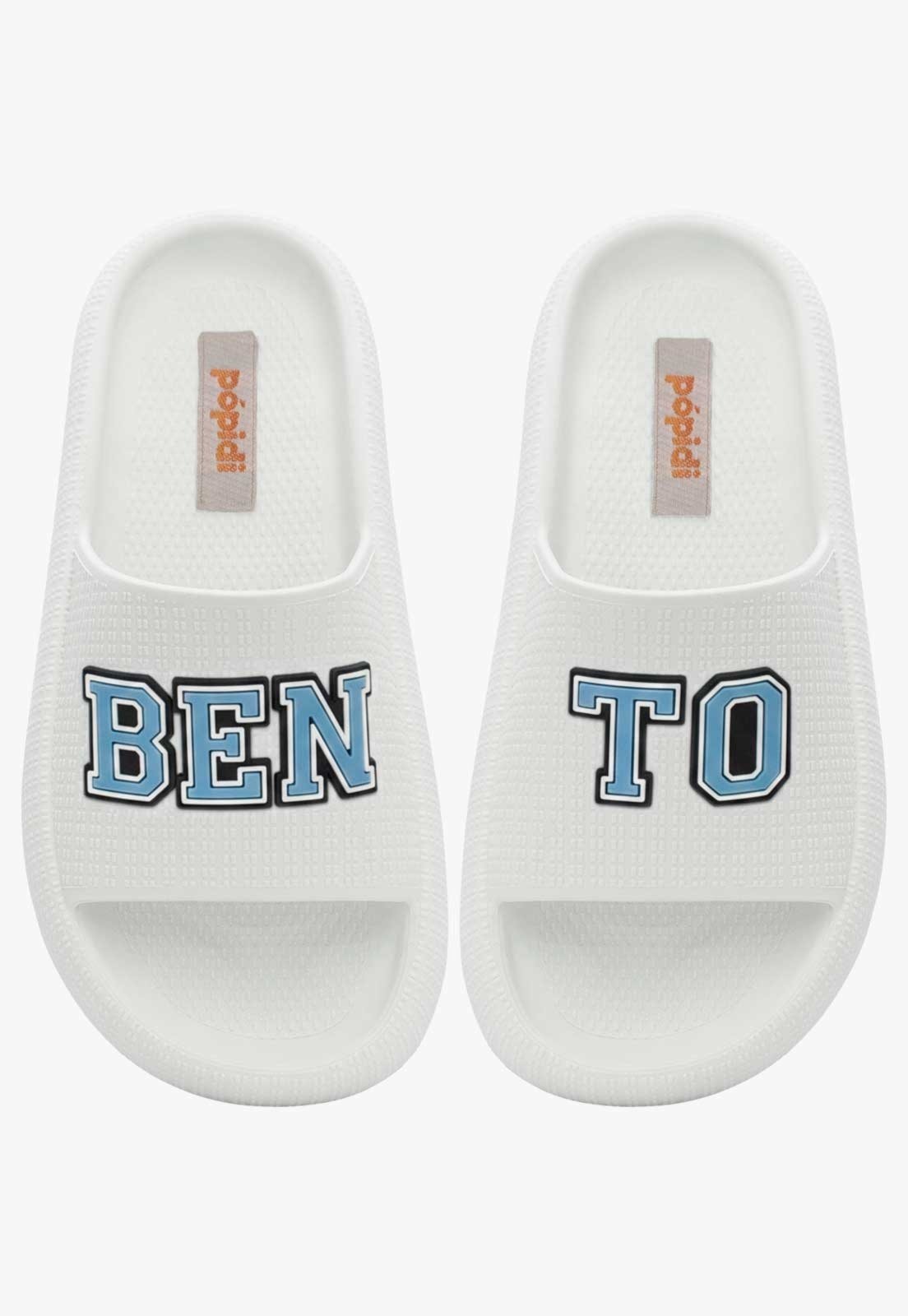 Infantil - Chinelo Pópidi Personalizado BENTO Estilo Nuvem Branco