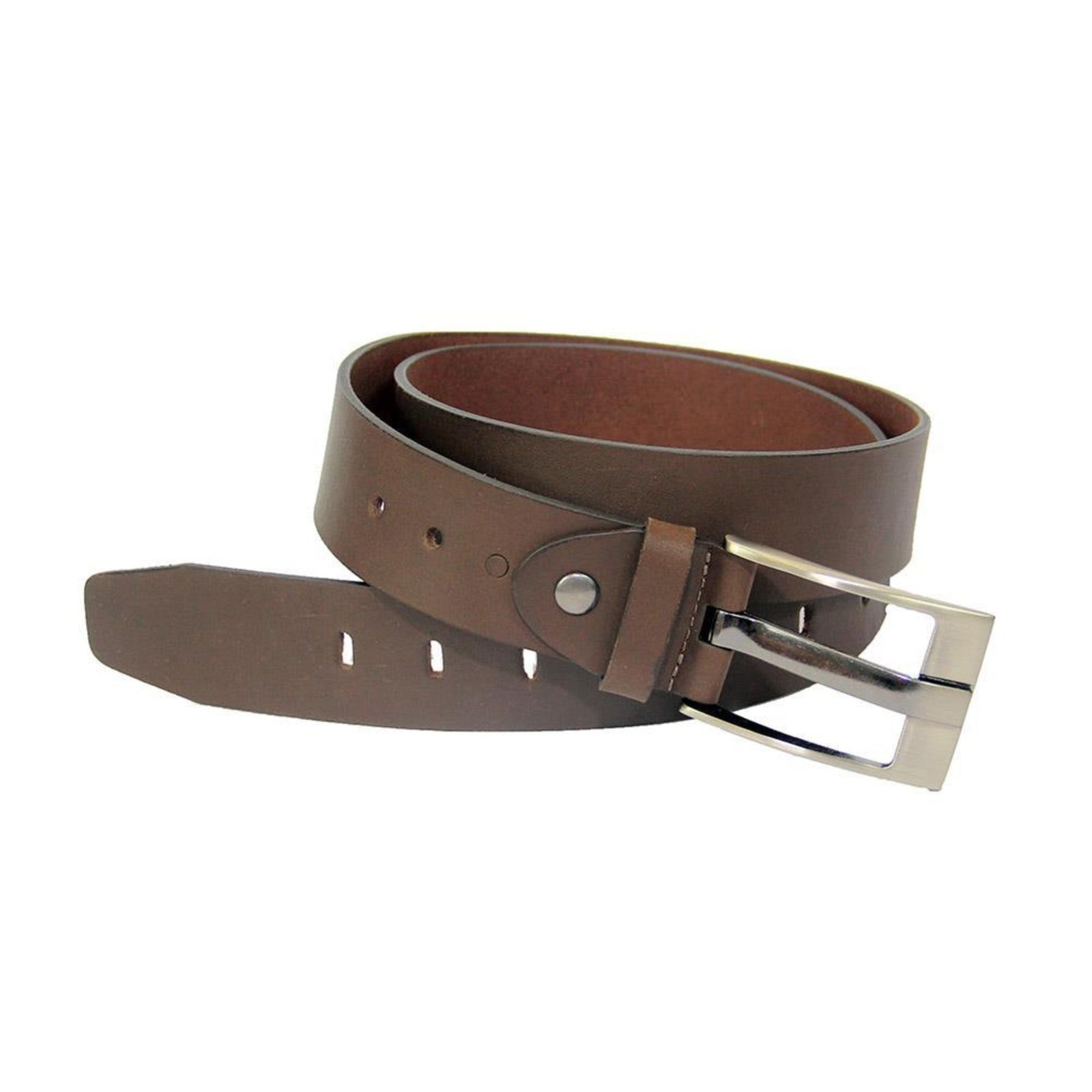 Cinto Masculino Couro Fivela Ajustável Café G Marrom