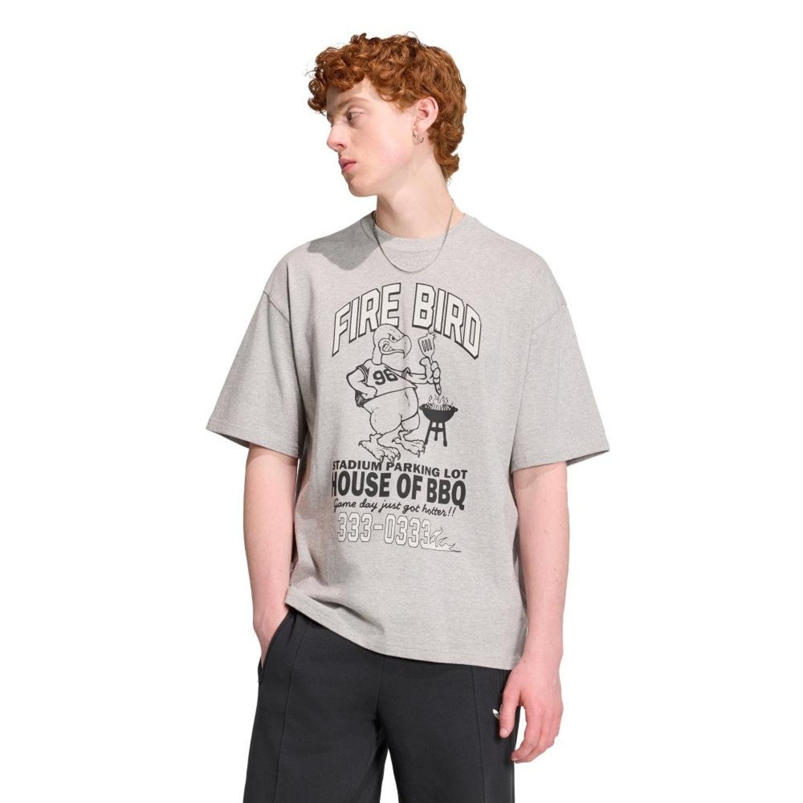 CAMISETA FLAMING BIRD adidas Originals Cinza
