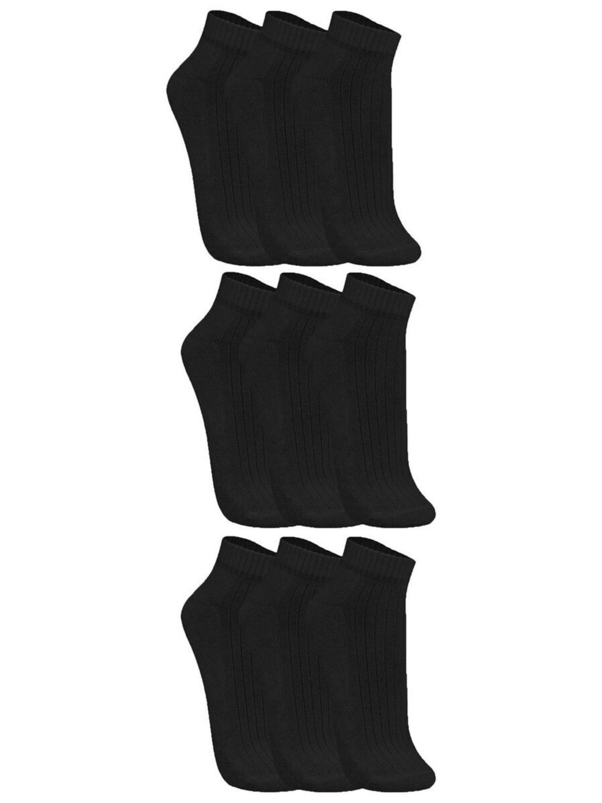 Kit com 9 Meias Esportiva Cano Curto Trifil 8004