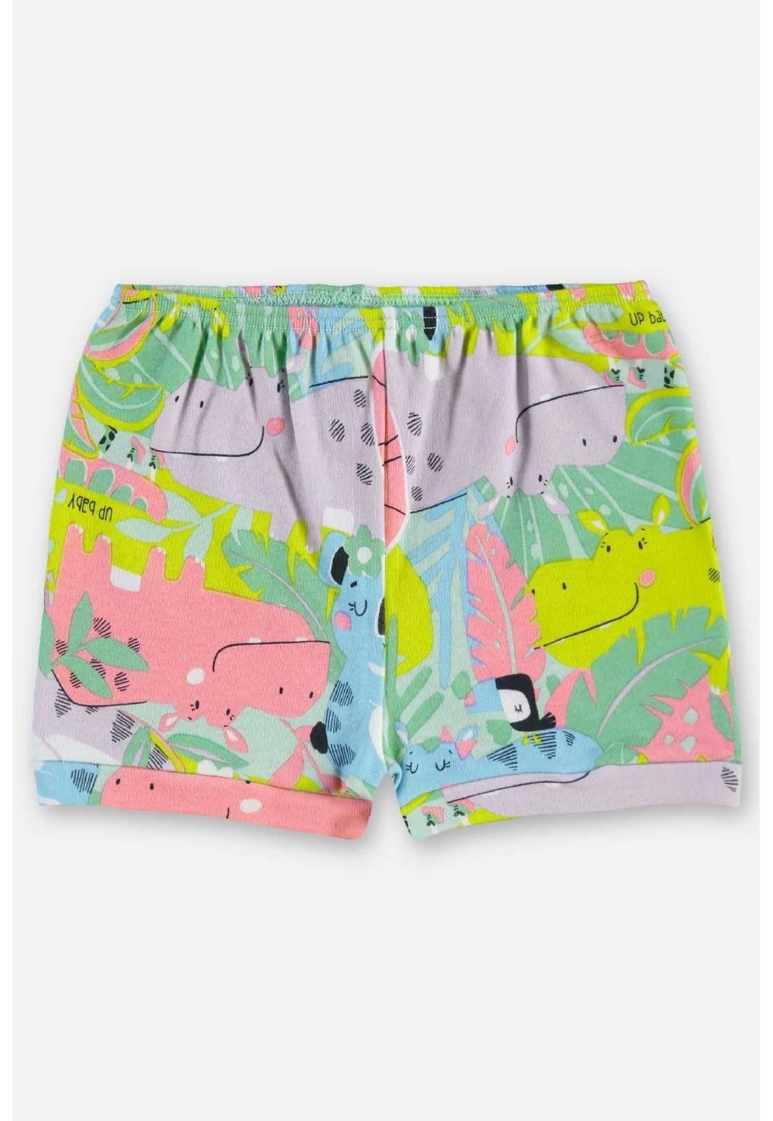 Infantil - Shorts em Suedine para Menina Up Baby Verde