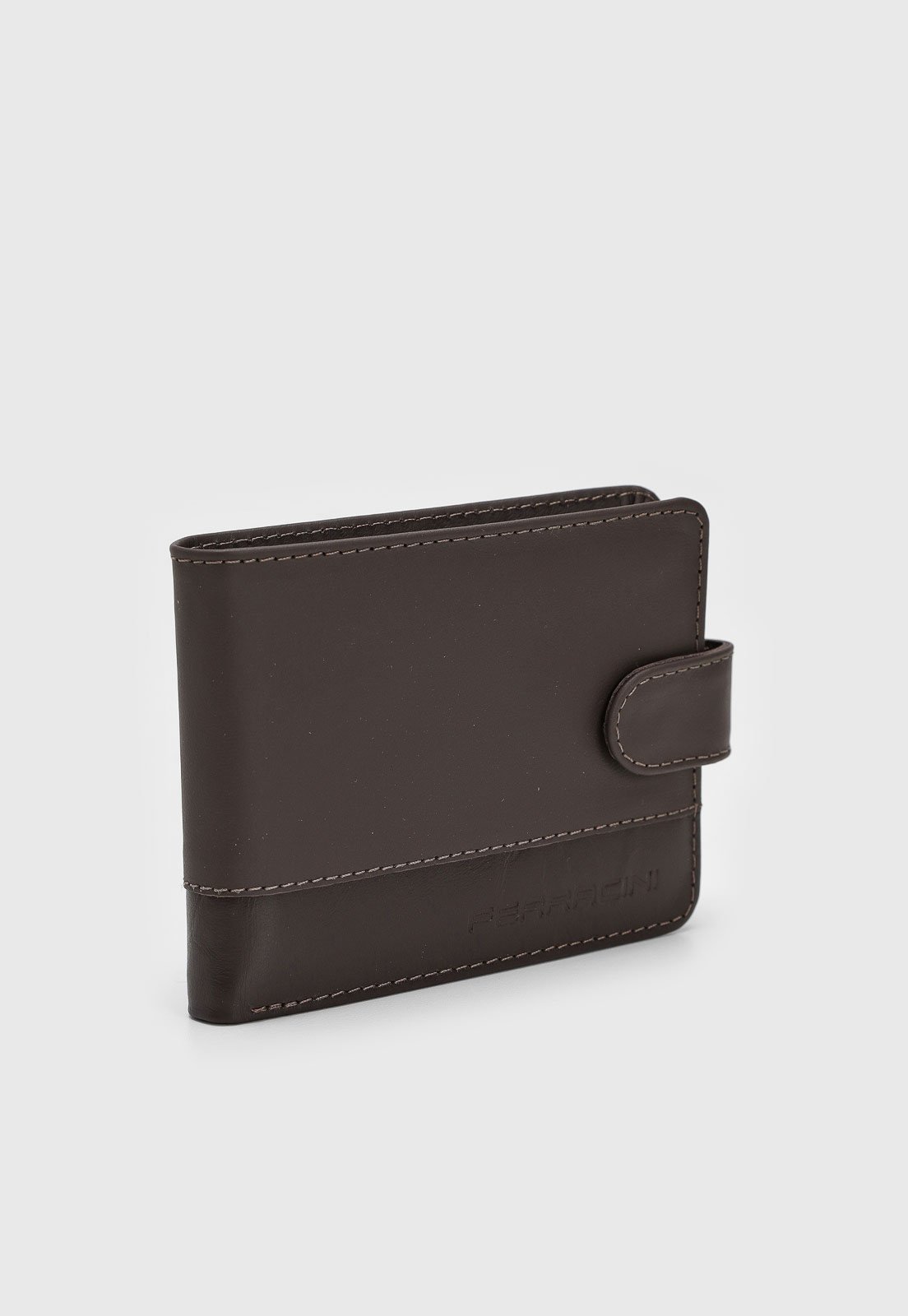 Carteira Masculina Ferracini Logo Café