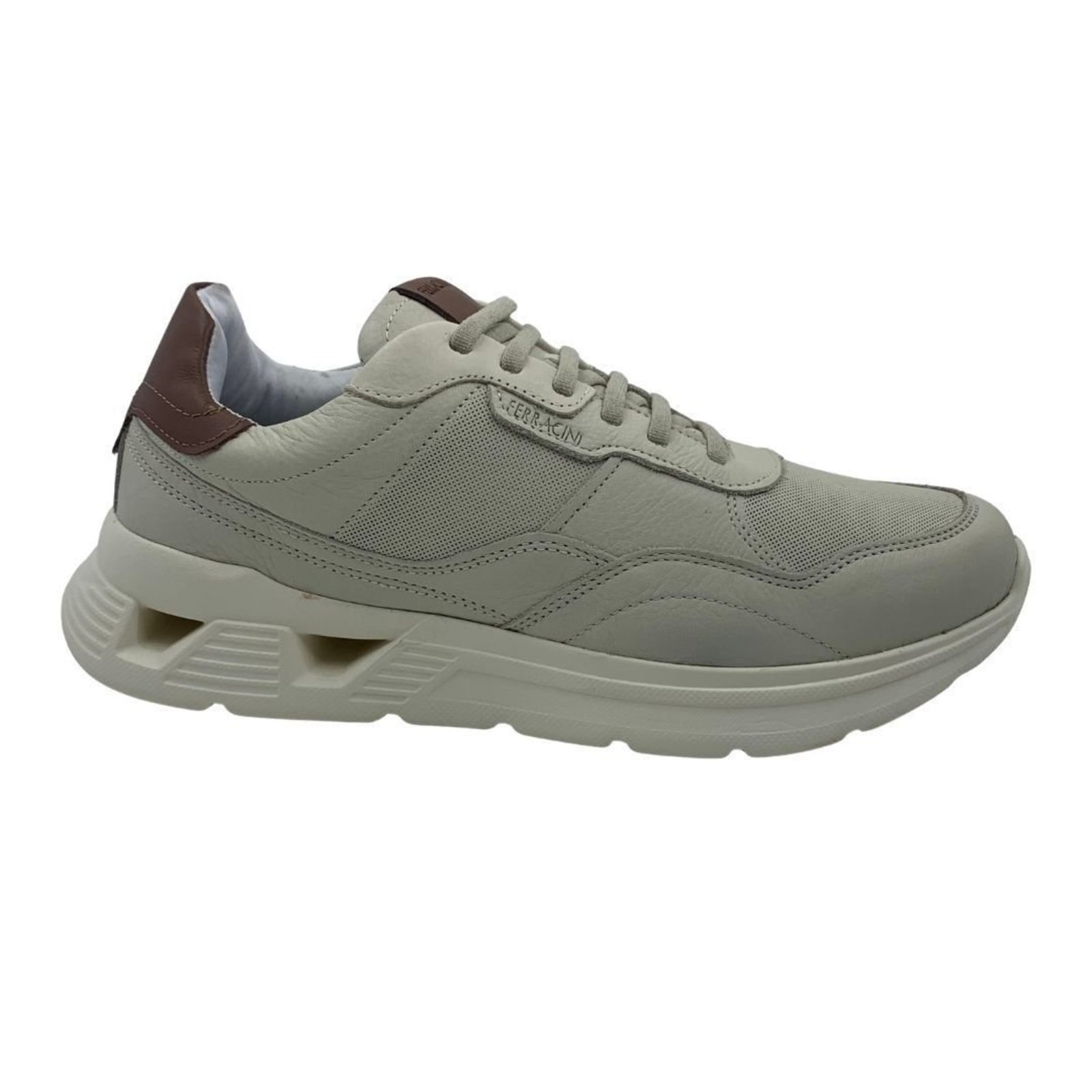 Tênis Ferracini Speed 8352 Couro Off White Fly EVA - Off-white - Ferracini