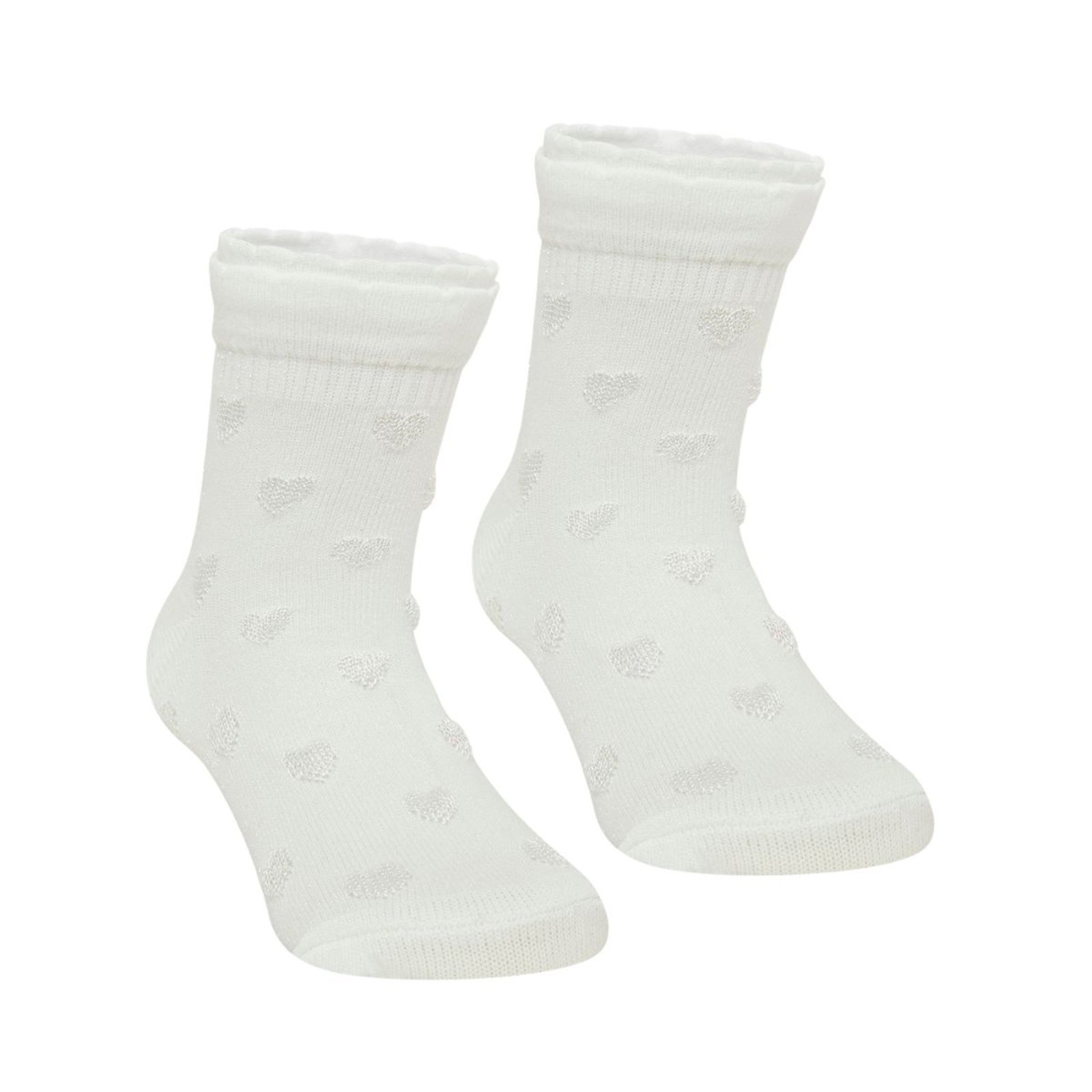 Meias Menina Cano Alto Off White Selene
