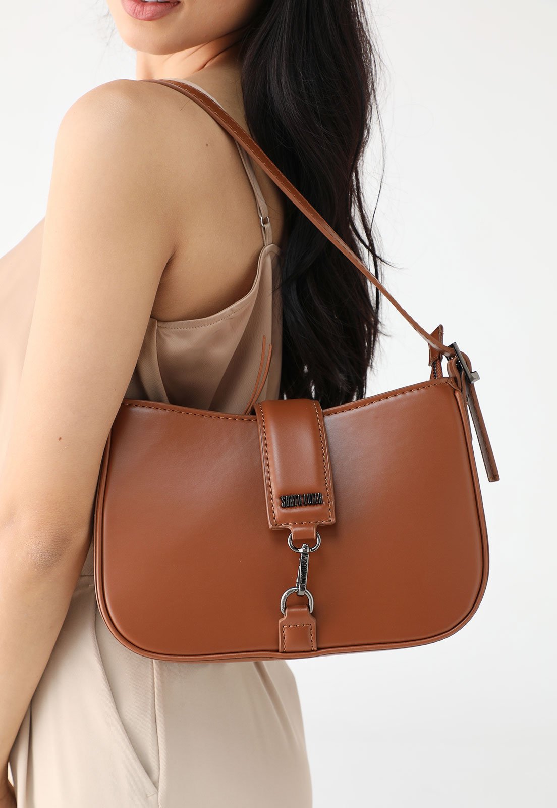 Bolsa Tiracolo Santa Lolla Fivela Caramelo