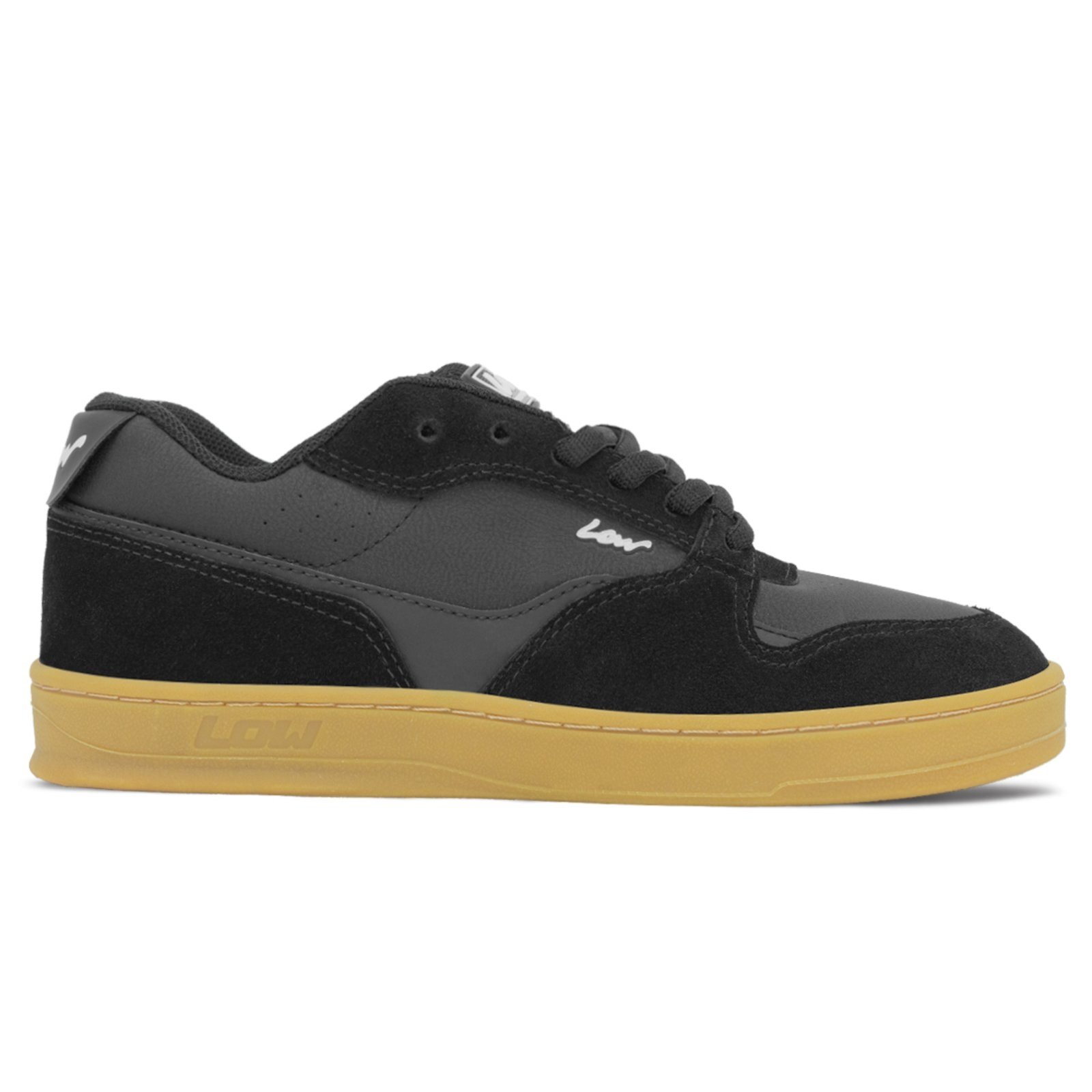 Vista 2 Tênis Low Unissex Camurça Core Loop Natural Black Low Footwear preto natural Low Footwear preto natural