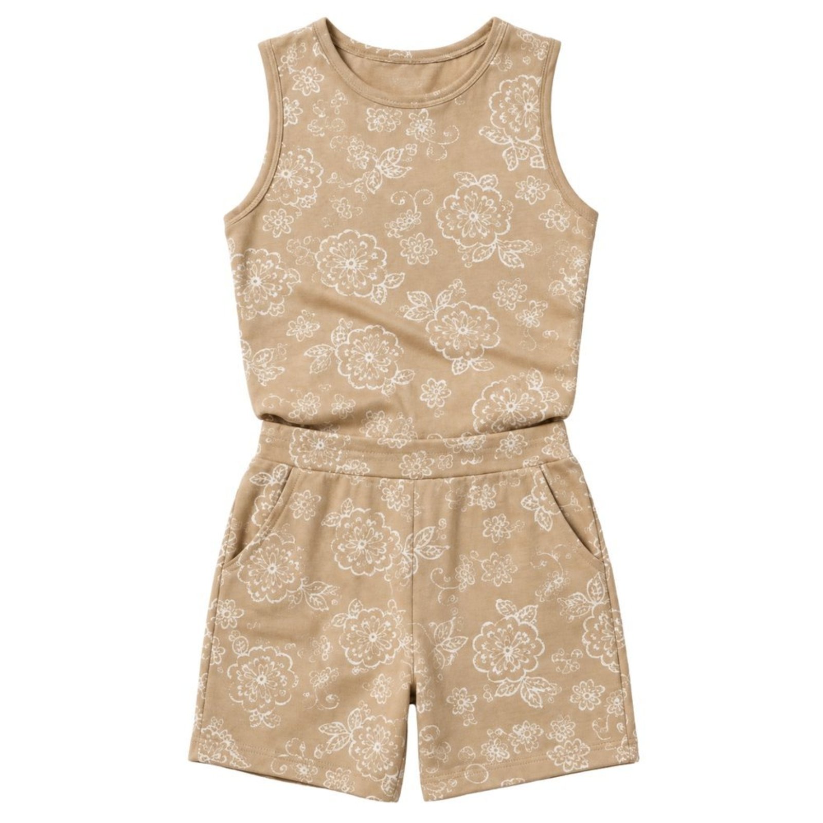 Infantil - Conjunto Menina Regata Cotton Bermuda Cotton