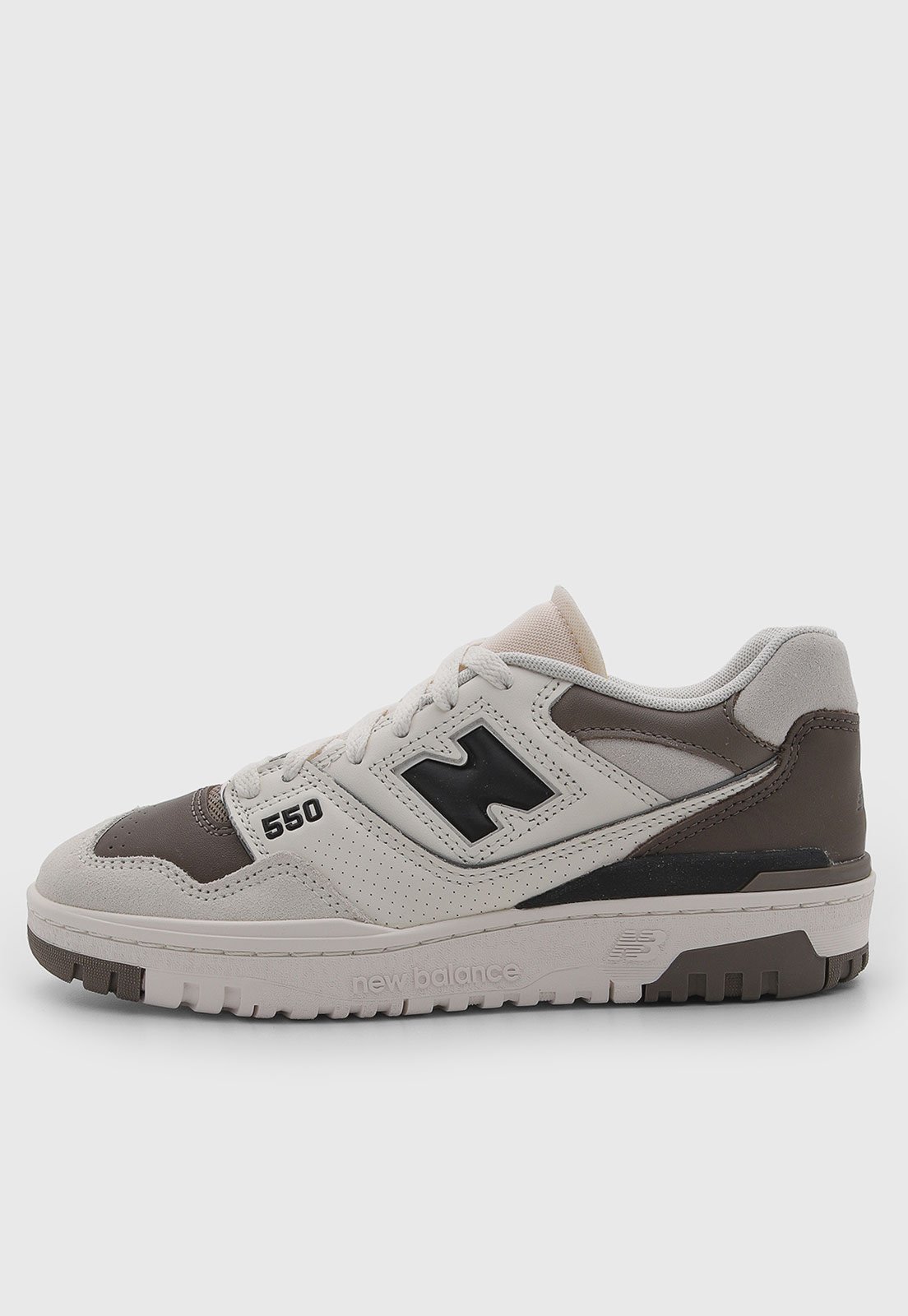 Tênis Unissex New Balance 550 Couro Off-White
