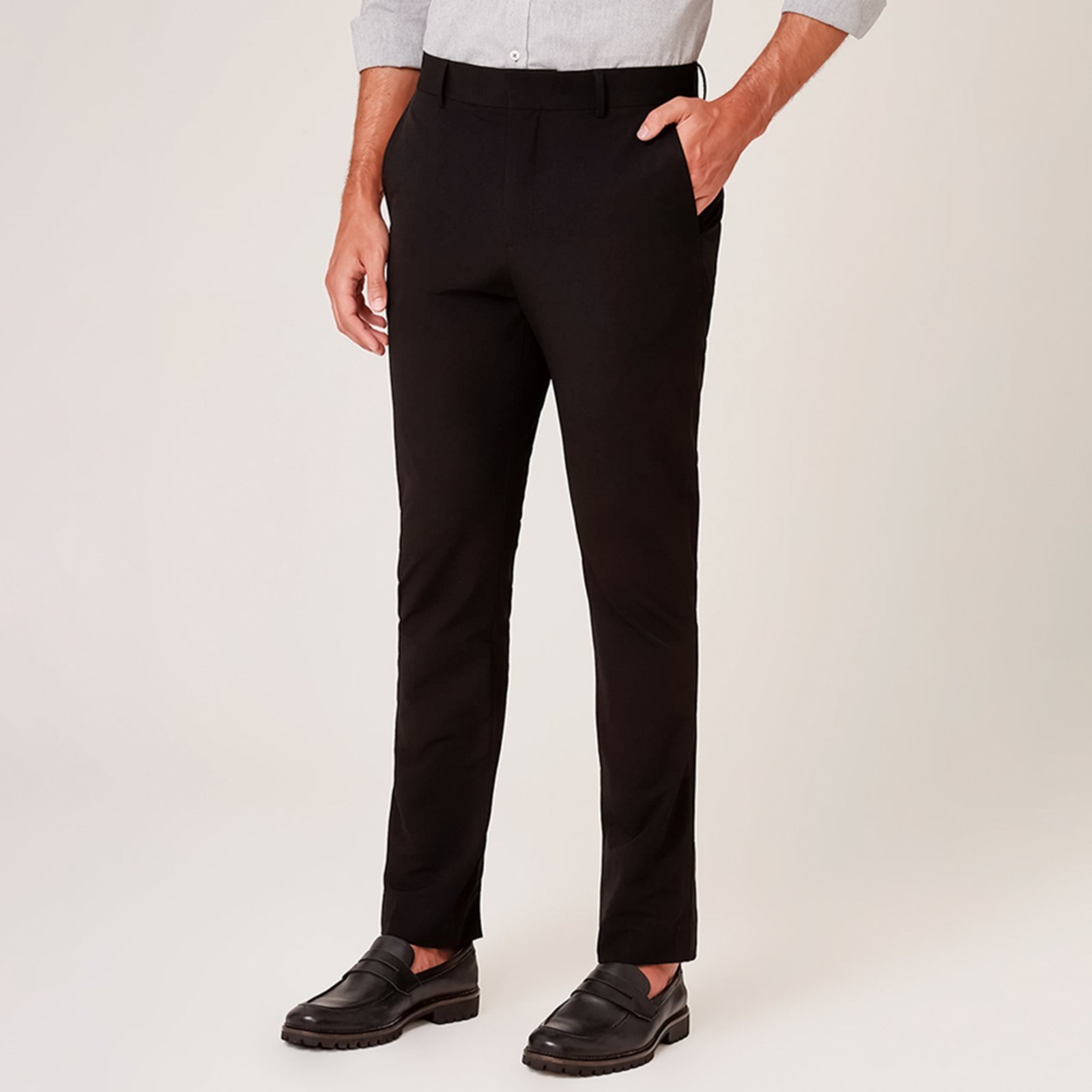 Calça Dudalina Performance UV Stretch Ou26 Preto Masculino
