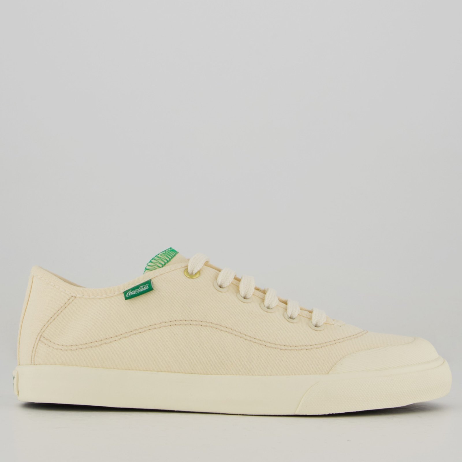 Tênis Coca Cola Snk Canva Feminino Off White