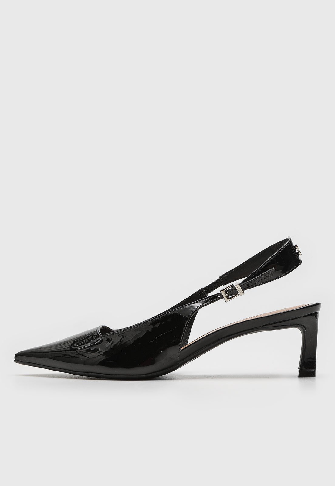 Scarpin Slingback Santa Lolla Verniz Preto