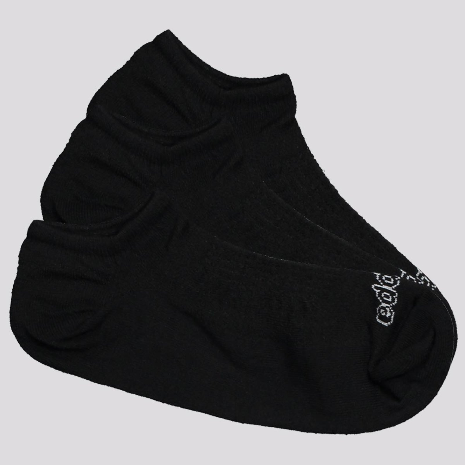 Vista 2 Kit Meia Kappa 3 Pares Super Invisível Preta preto Kappa preto
