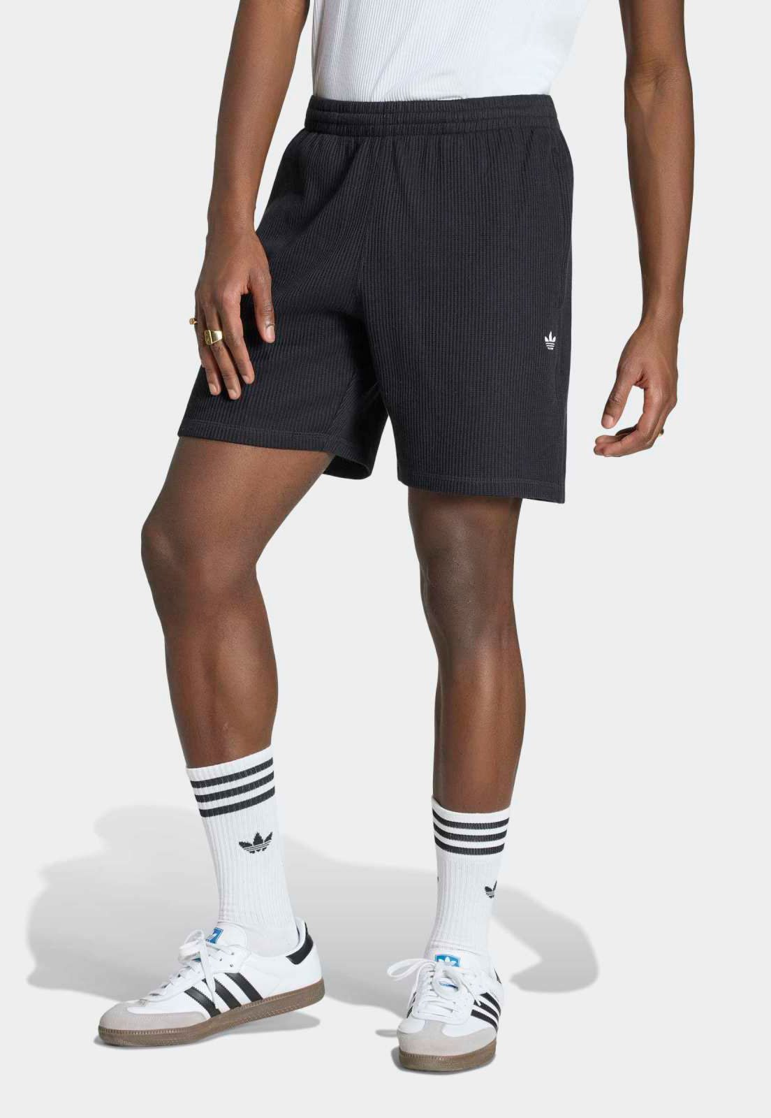 Short Masculino adidas Originals Trefoil Essentials Preto