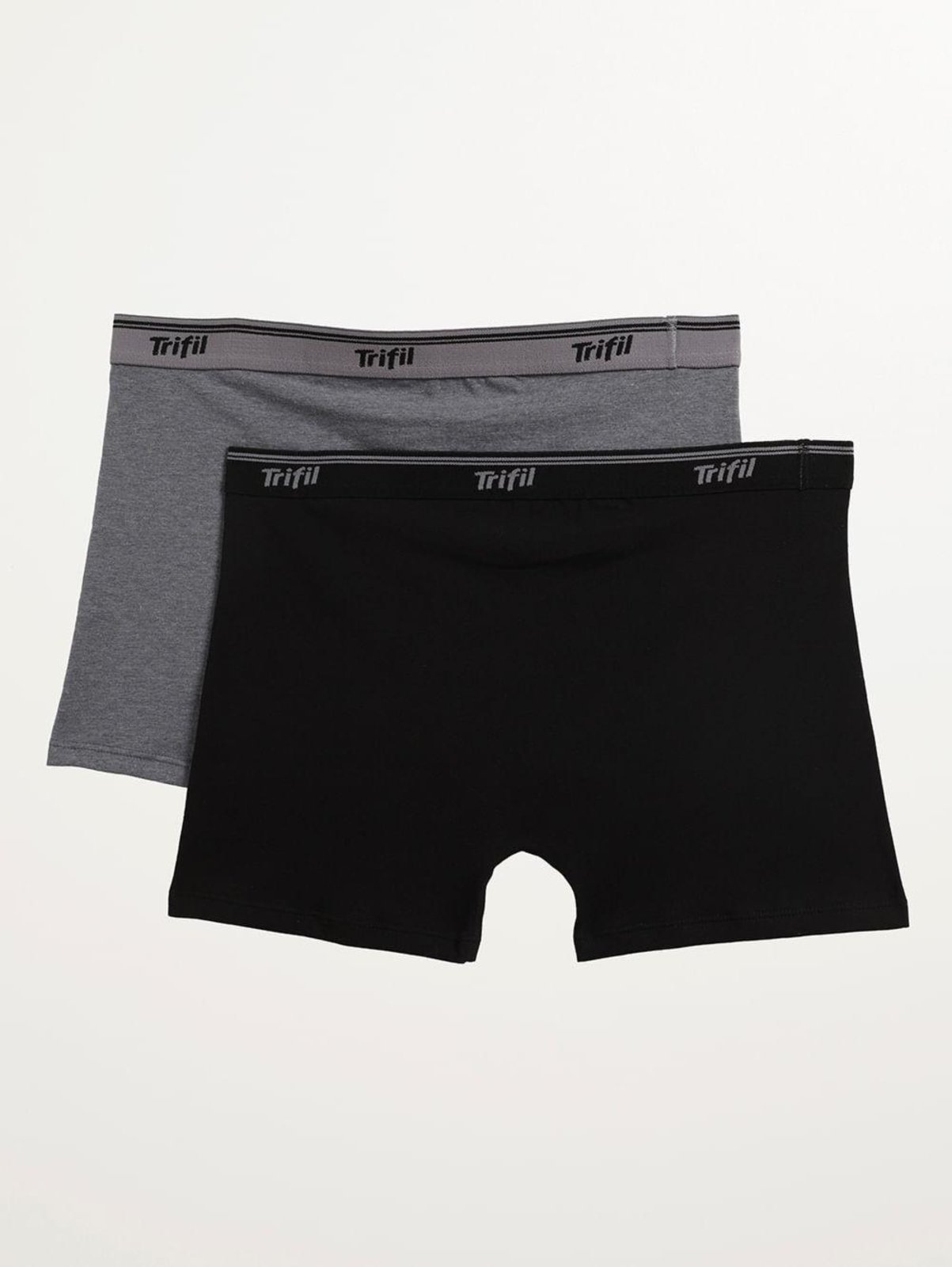Vista 3 Kit com 02 Cuecas Algodão Trifil Masculina MESCLA/PRETO multicolorido TRIFIL multicolorido